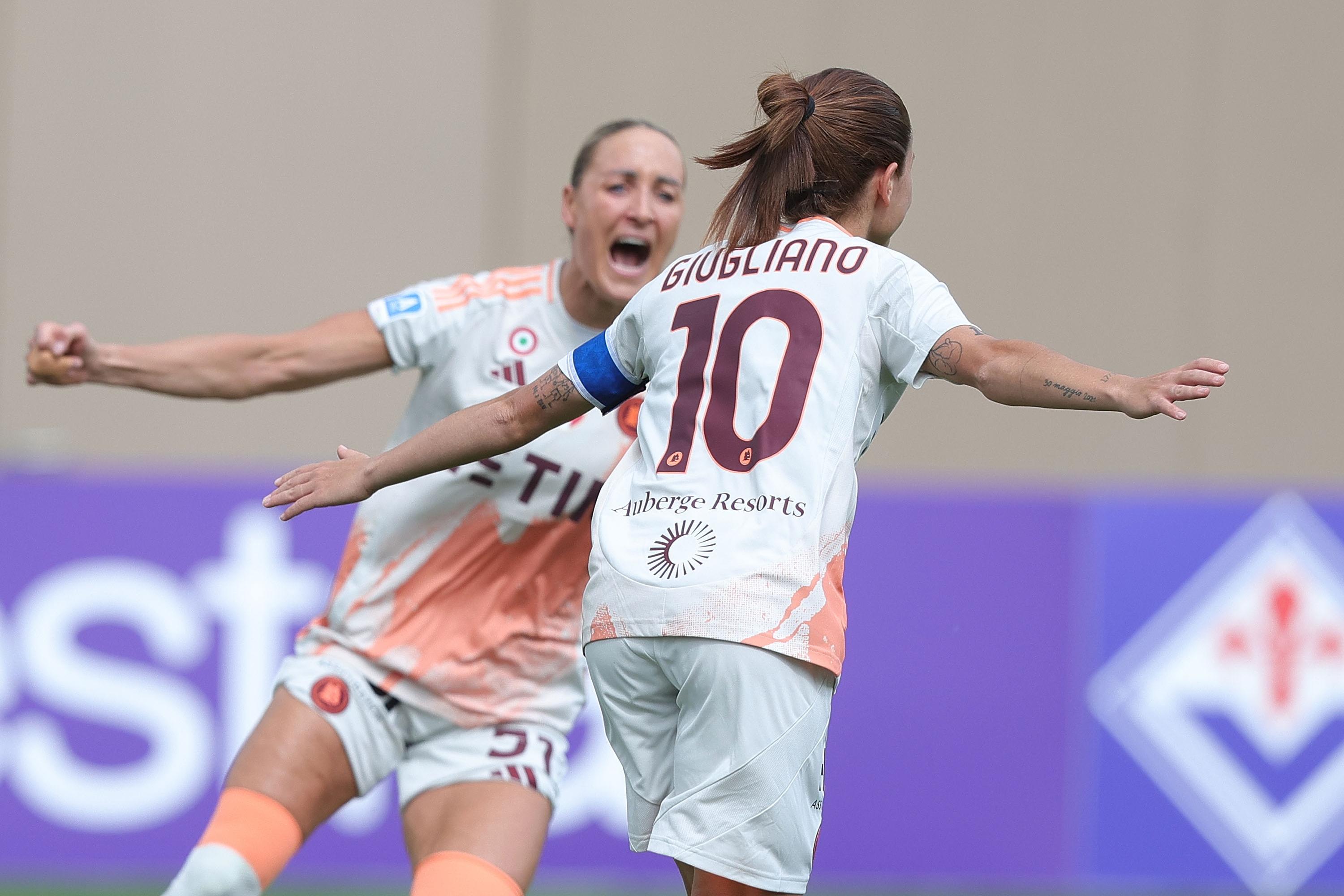 Giugliano lancia la Roma in Champions: 1-0 alla Fiorentina, il rigore della capitana vale l’Europa