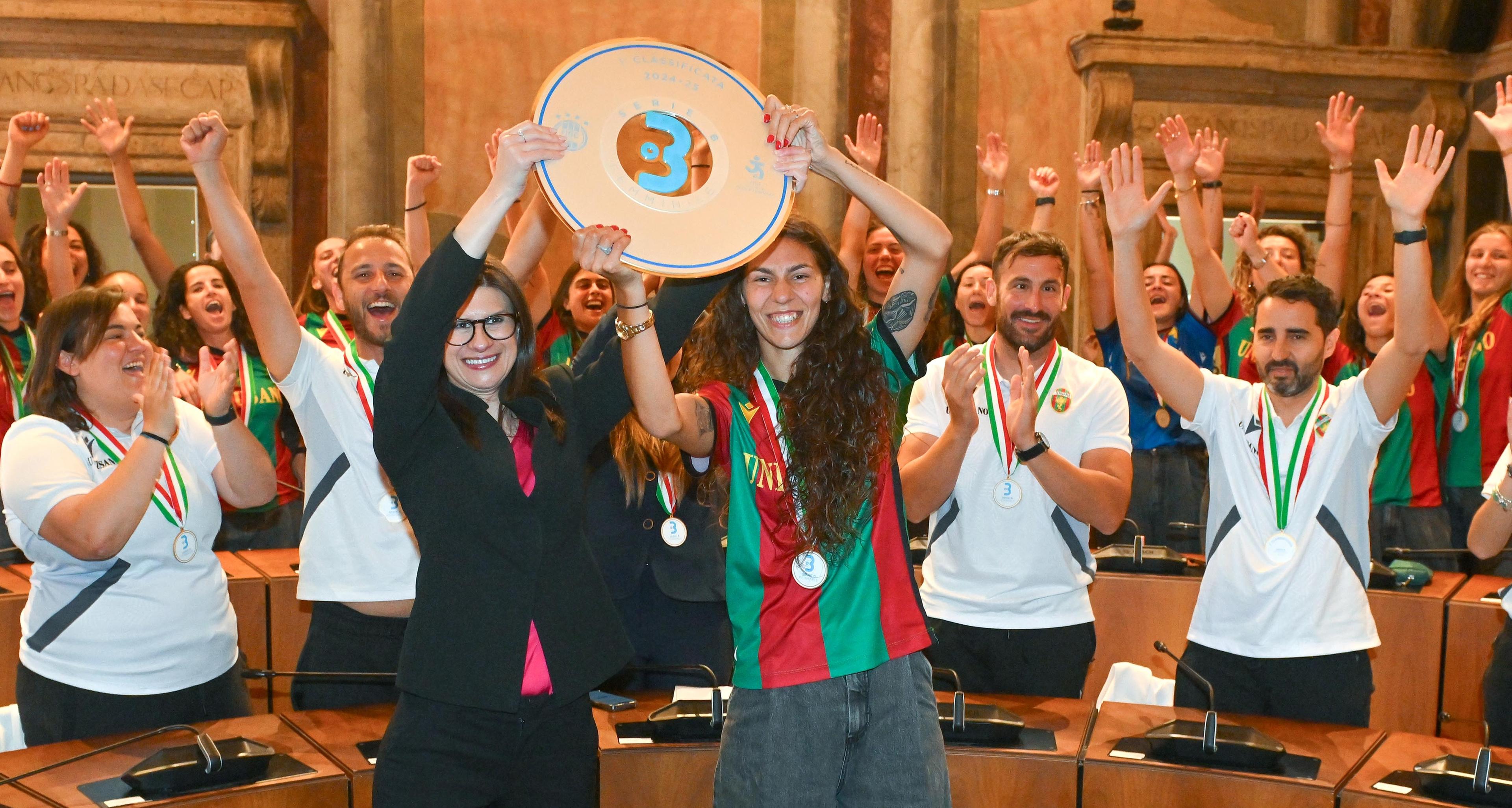 A Terni la celebrazione della Ternana Women, vincitrice del campionato e promossa in Serie A. Tinari: \"Esempio di gestione virtuosa e sostenibile\"