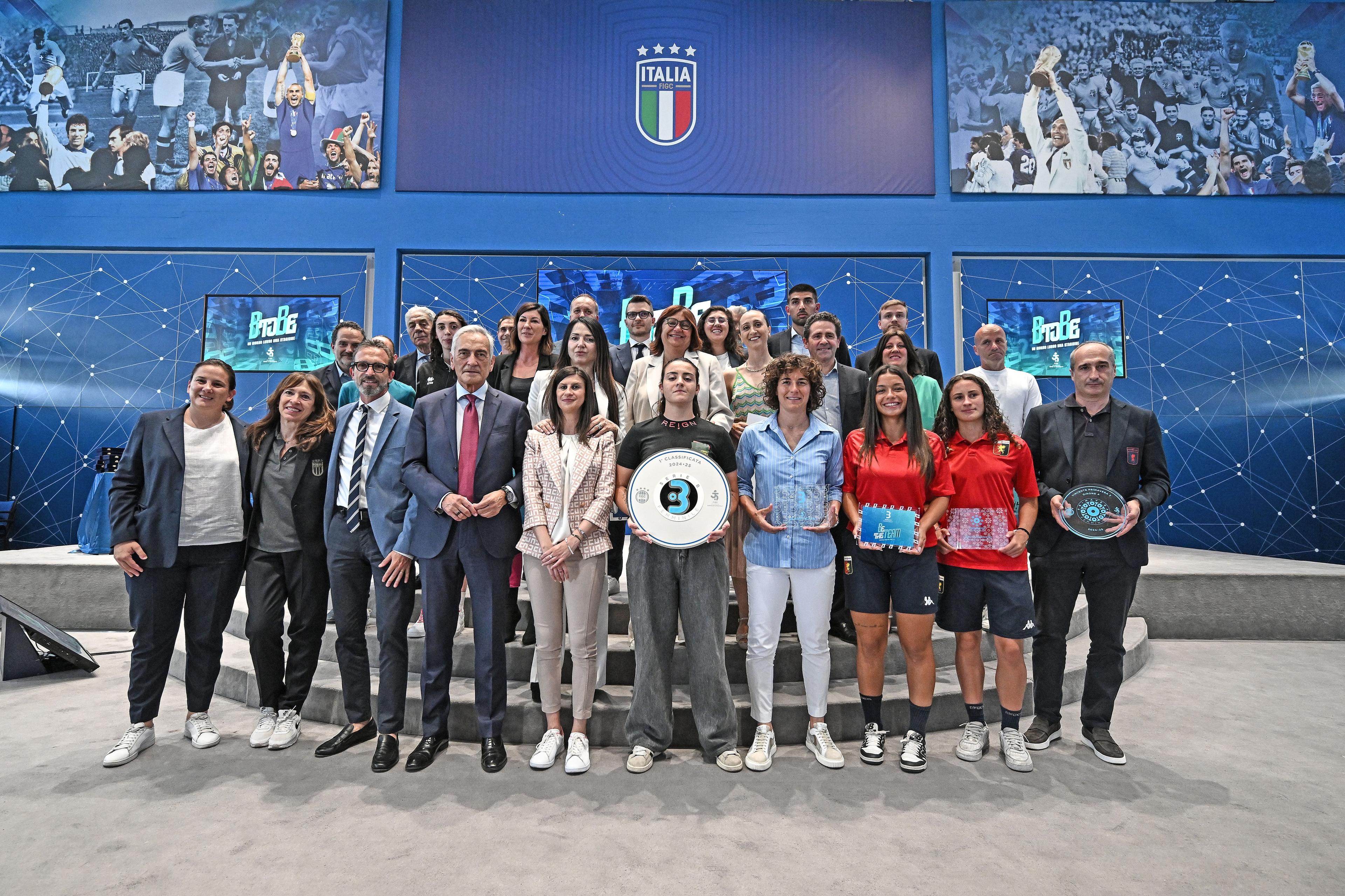 ‘B to Be’, Coverciano celebra le protagoniste della Serie B Femminile. Gravina: \"Una categoria fondamentale per promuovere l’attività calcistica in tutta Italia\"