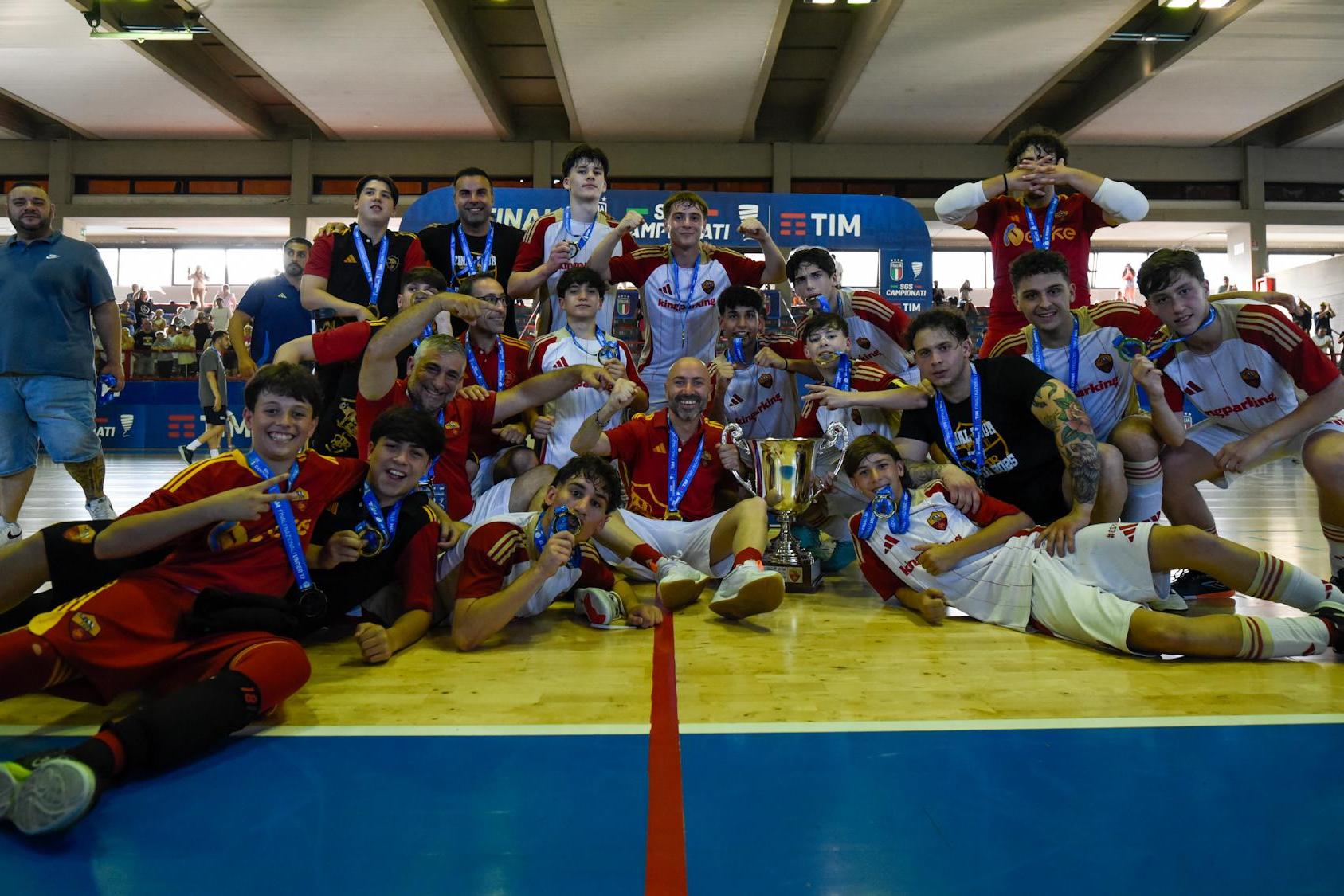 Futsal: Roma Calcio a 5 e Cantera Adriatica Campioni d'Italia Under 17 e Under 15