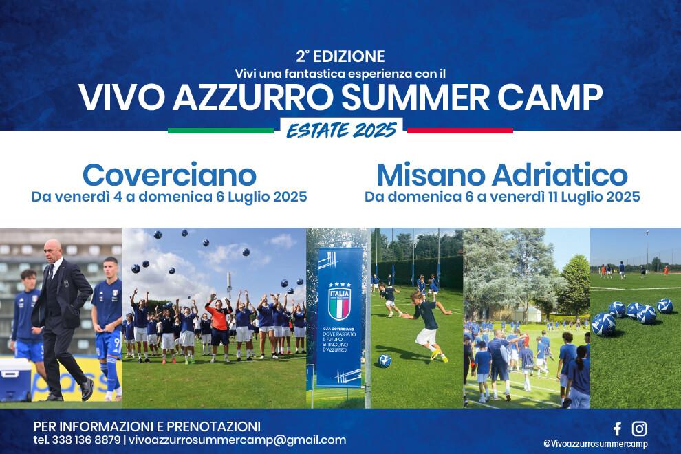 A luglio la seconda edizione dei Vivo Azzurro Summer Camp: appuntamento a Coverciano e Misano Adriatico