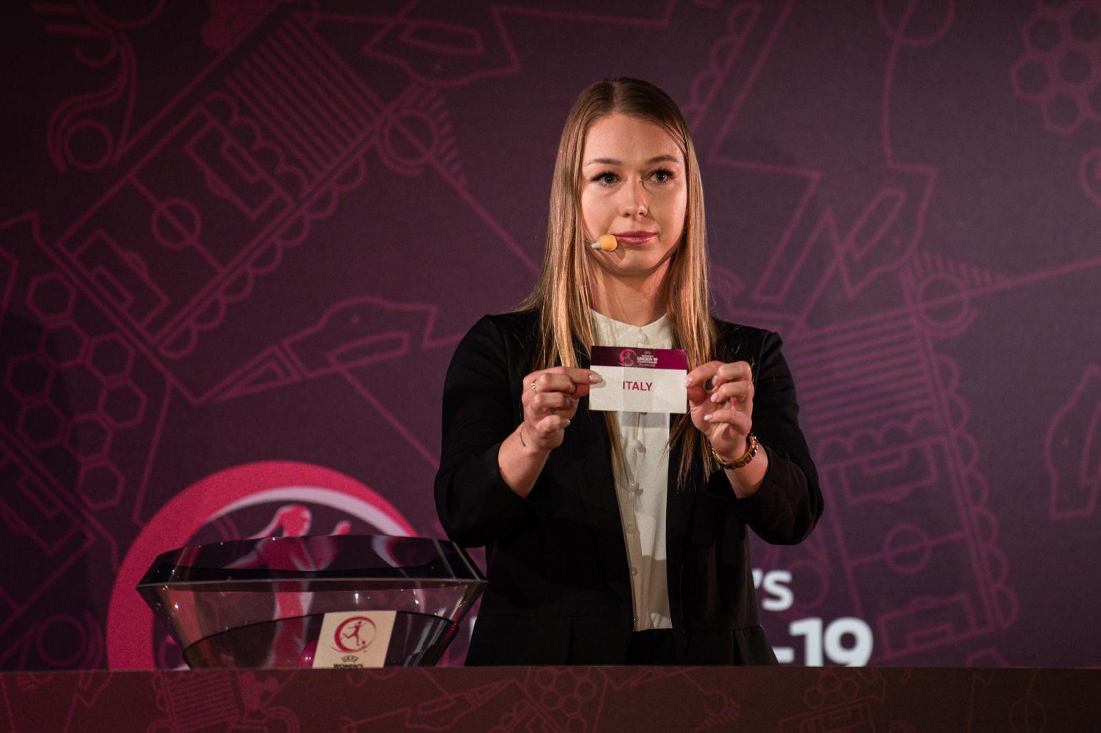 RZESZOW, POLAND – APRIL 15: Weronika Zawistowska, Tournament Ambassador, during the UEFA European Women’s Under-19 Championship 2024/25 Final Tournament Draw at Hotel Bristol on April 15, 2025, in Rzeszow, Poland. (Photo by Paula Duda supplied by the Polish Football Federation)