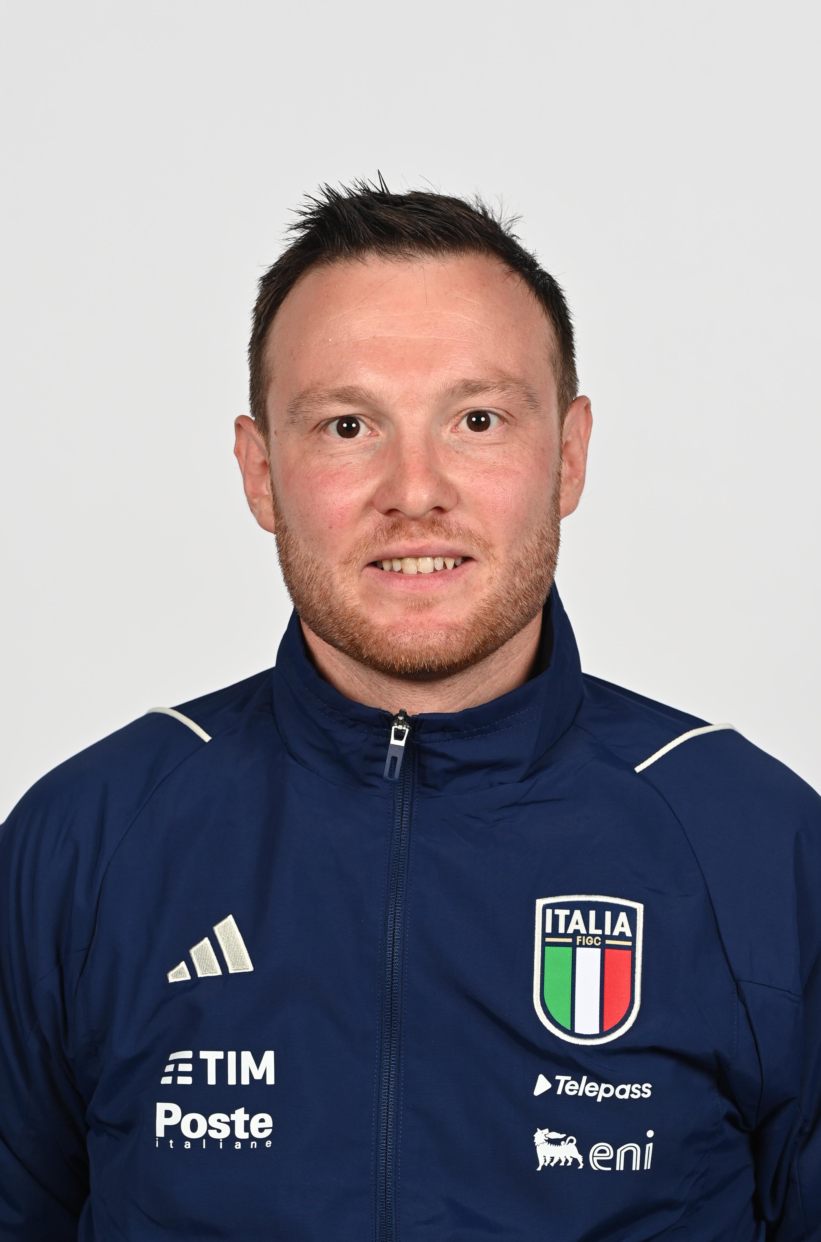 FLORENCE, ITALY - SEPTEMBER 02: Match analyst Italy Marco Mannucci pose for a photo at Centro Tecnico Federale di Coverciano on September 02, 2023 in Florence, Italy. (Photo by Claudio Villa/Getty Images)