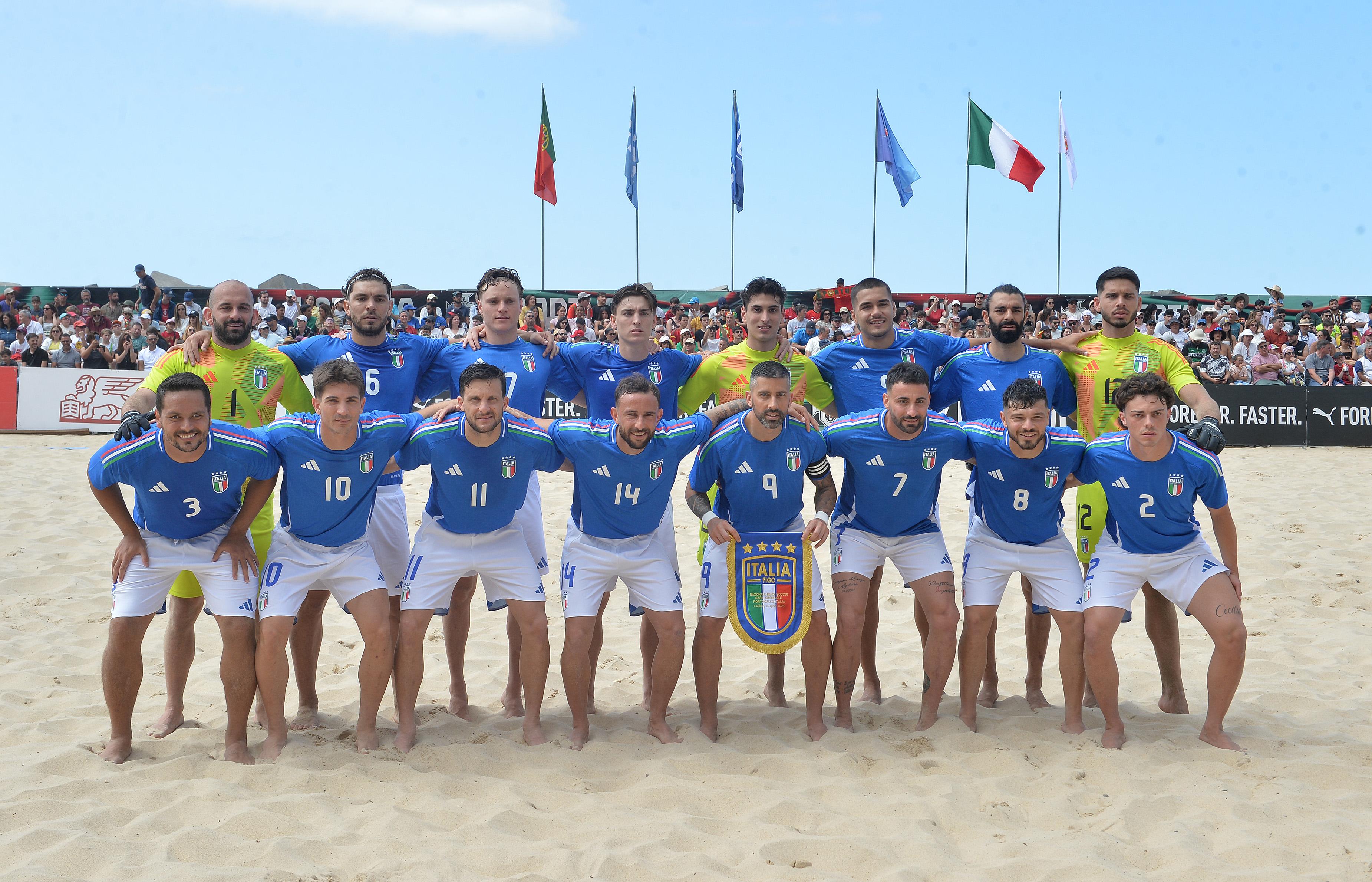 Portugal x Itália jogo treino na Praia da Calheta local de estágios de ambas seleções 5-3 Resultado deste primeiro encontro Helder Santos / ASpress