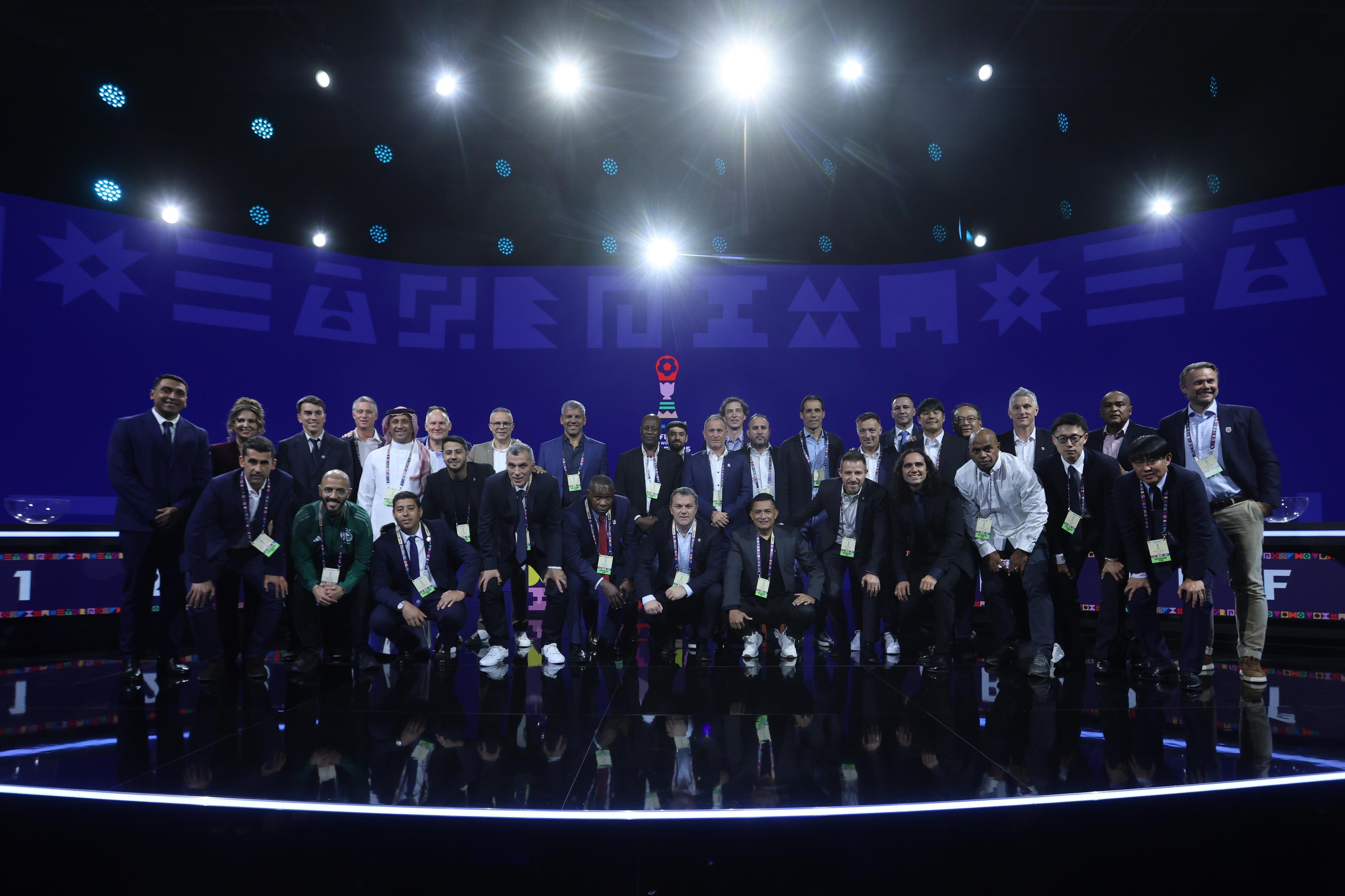 SANTIAGO, CHILE - MAY 29: Oficial photo during the group draw for the FIFA U-20 Men's World Cup Chile 2025 at Machasa Chilevision Studios on May 29, 2025 in Santiago, Chile. (Photo by Marcelo Hernandez - FIFA/Getty Images)