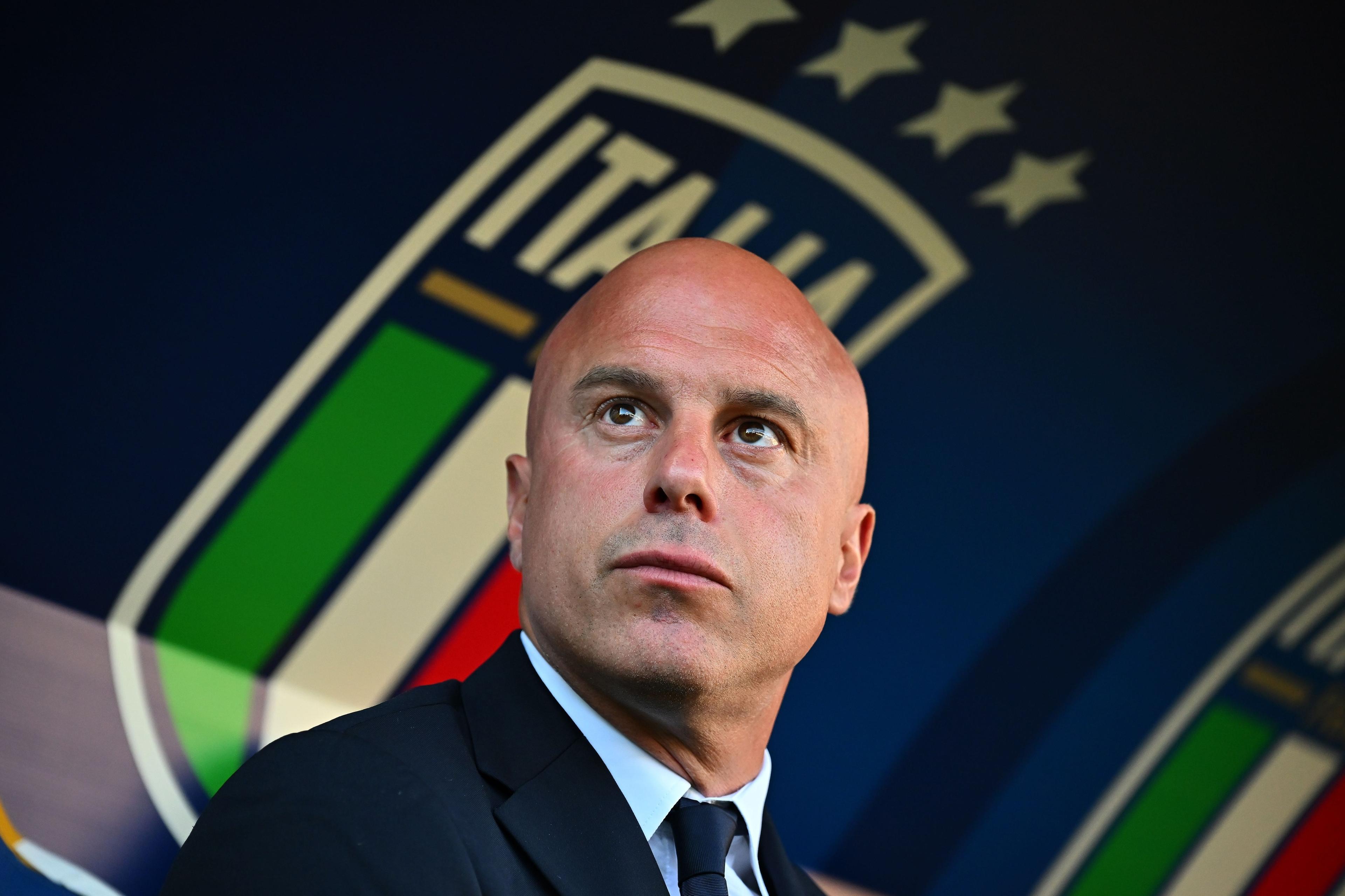 PARMA, ITALY - MAY 30: Andrea Soncin head coach of Italy during the UEFA Women's Nations League 2024/25 Grp A4 MD5 match between Italy and Sweden at on May 30, 2025 in Parma, Italy. (Photo by Alessandro Sabattini - FIGC/FIGC via Getty Images)