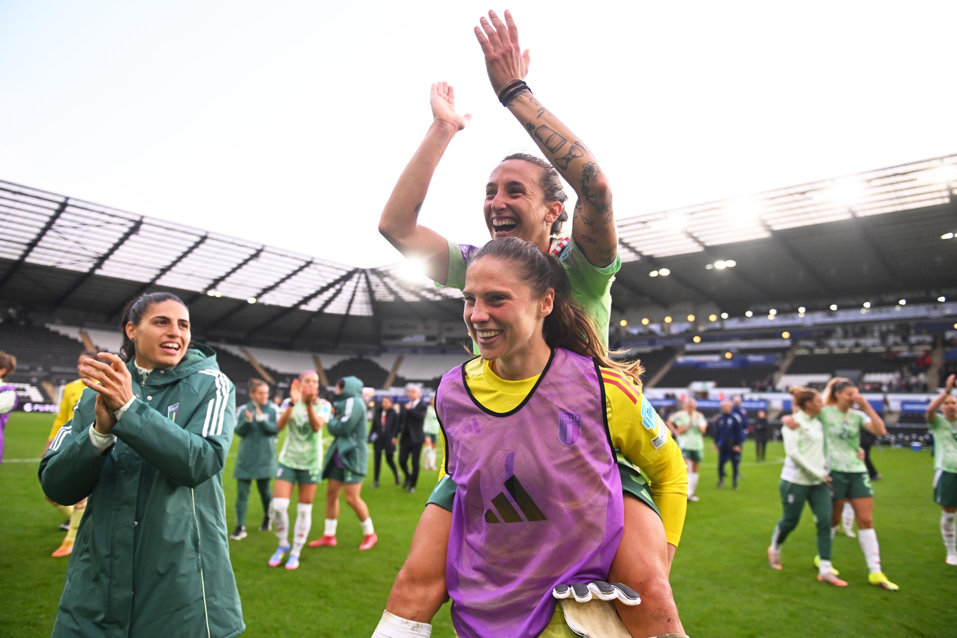 SWANSEA, WALES - JUNE 03: during the UEFA Women's Nations League 2024/25 Grp A4 MD6 match between Wales and Italy at Swansea.com Stadium on June 03, 2025 in Swansea, Wales. (Photo by FIGC/FIGC via Getty Images)
