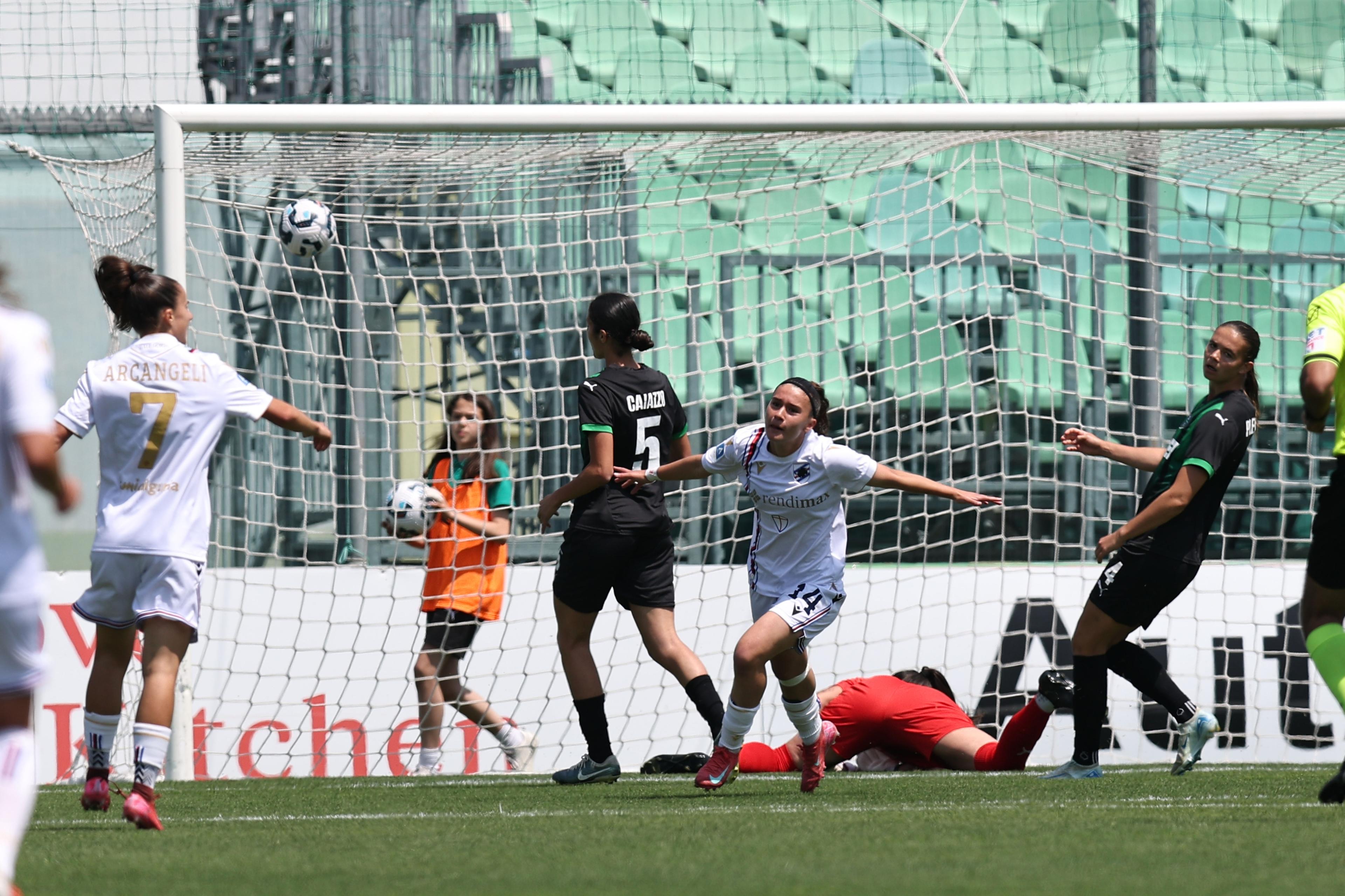 Giada Pellegrino Cimo (Sampdoria Women) ; May 11; 2025 - Football : Italian championship 2024 2025 Femminile ; 28°Day; match between Sassuolo Women 4-2 Sampdoria Women at Enzo Ricci Stadium ; Sassuolo, Italy; ;( photo by aicfoto)(ITALY) [0855]