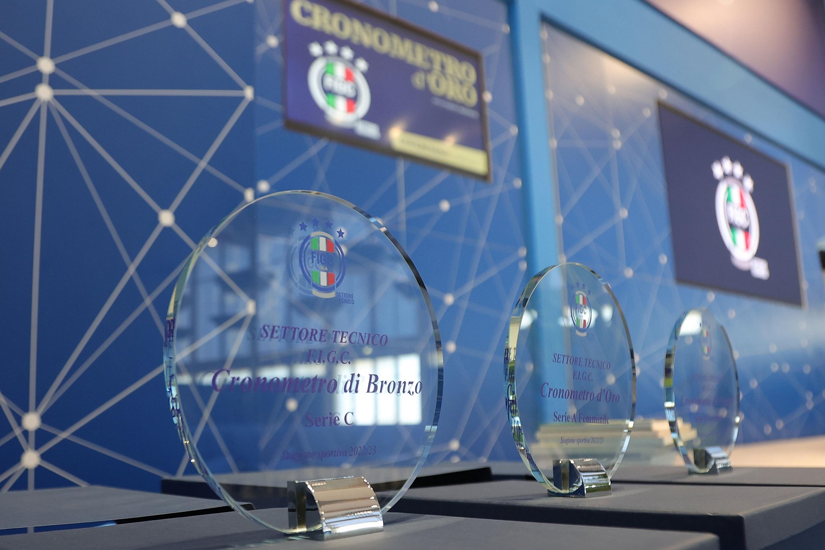 FLORENCE, ITALY - MARCH 25: General view during \"Cronometro d\\'oro\" Awards at Centro Tecnico Federale di Coverciano on March 25, 2024 in Florence, Italy. (Photo by Gabriele Maltinti/Getty Images)