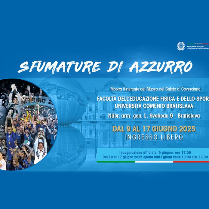 ‘Sfumature di Azzurro’ fa tappa all’Europeo Under 21: dal 9 giugno a Bratislava la mostra con i cimeli del Museo del Calcio