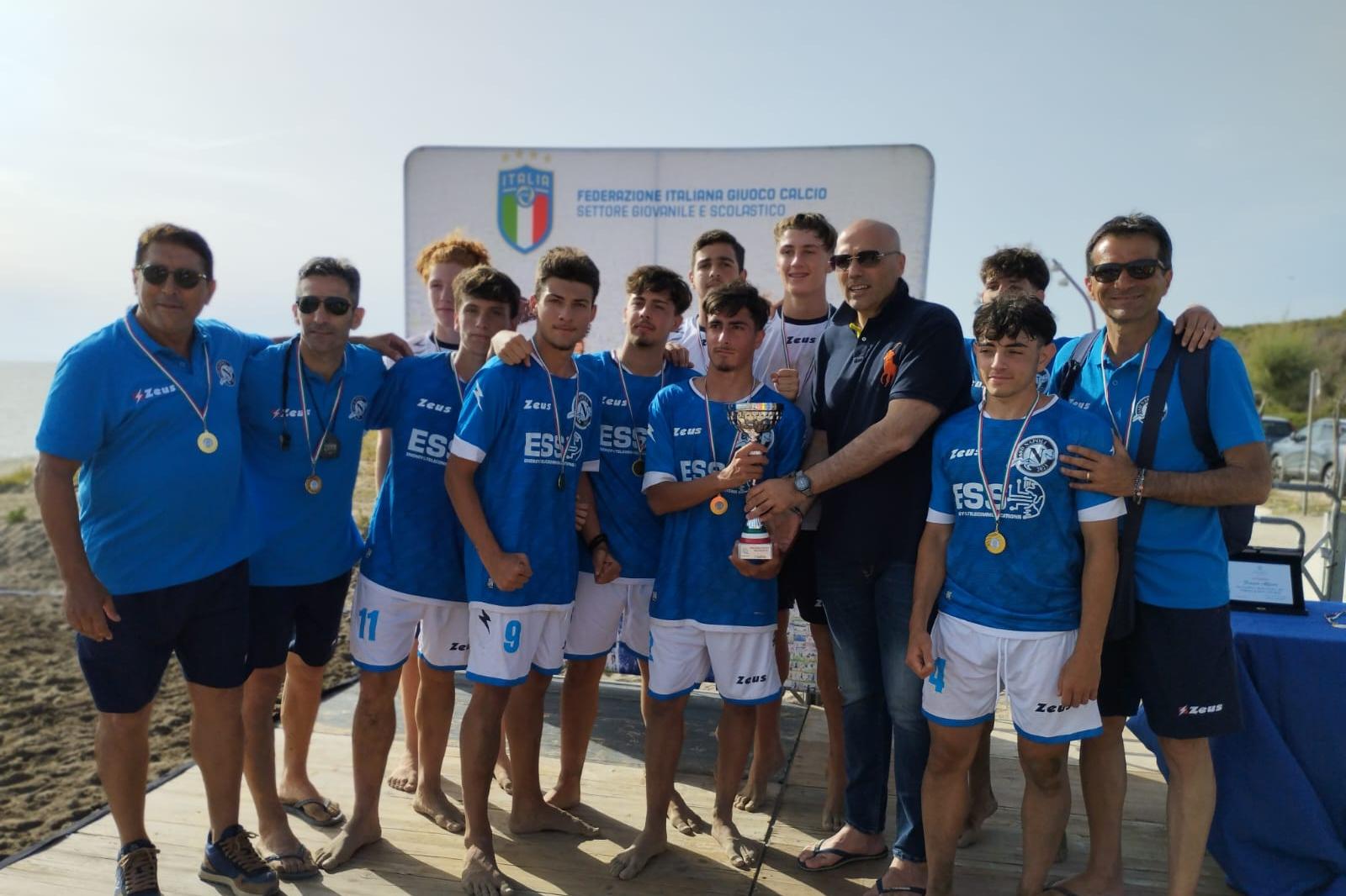 Beach Soccer U17, a Capaccio Paestum il Napoli 2023 si aggiudica la tappa regionale
