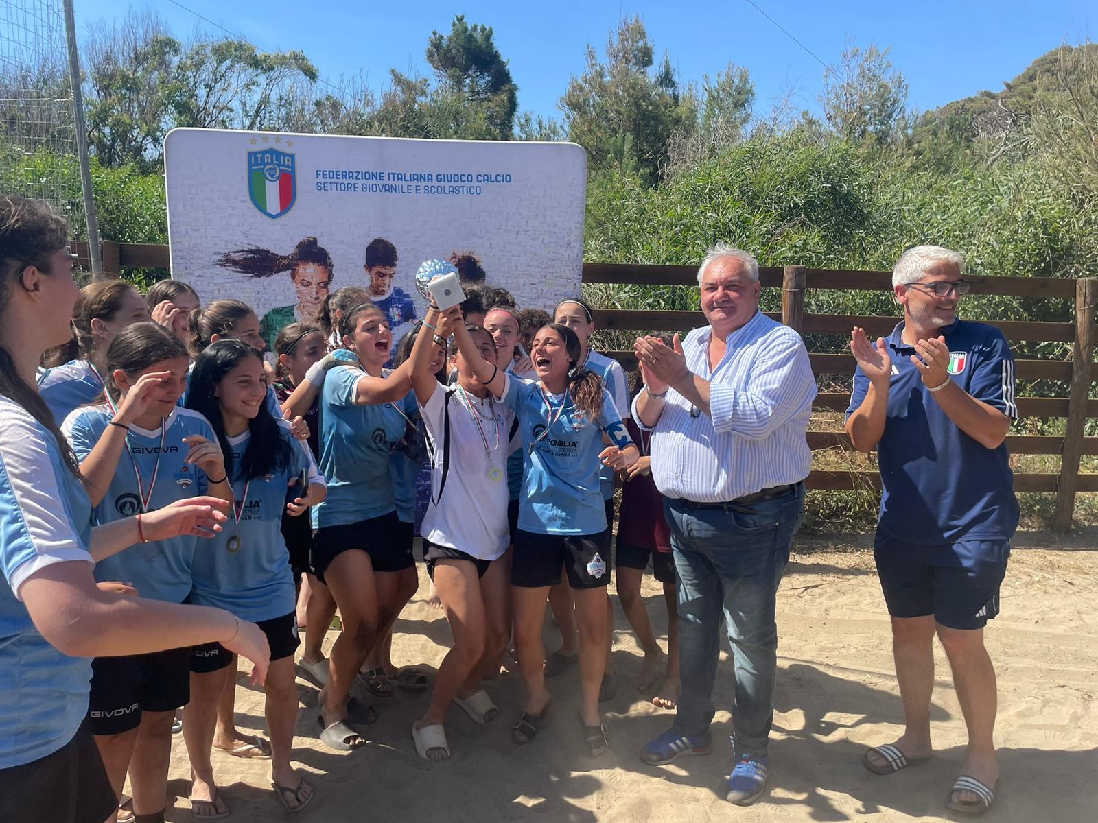 Galatea Village, il Pomigliano Femminile si aggiudica il Torneo Beach Soccer Under 15