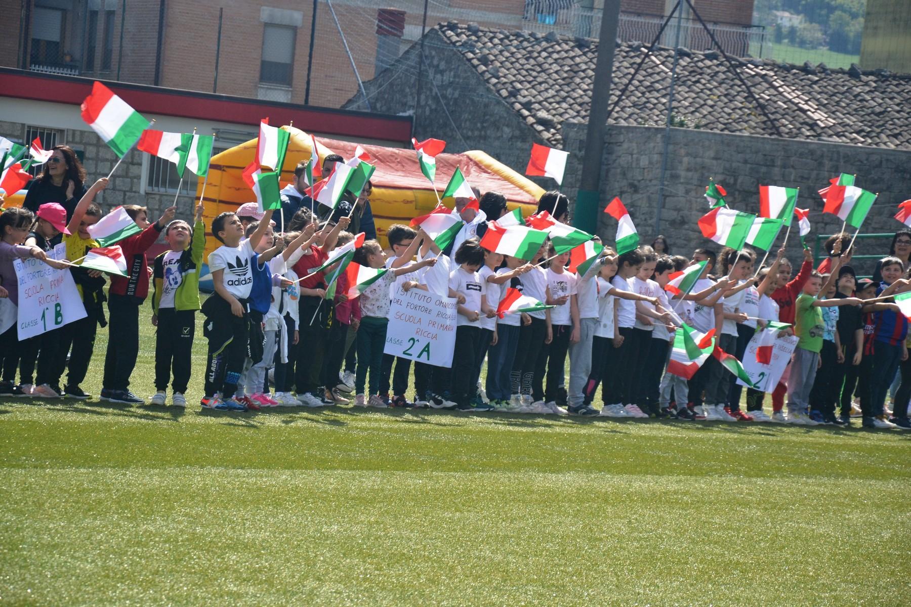 GIOCOCALCIANDO – 1,2…CALCIA, 250 BAMBINI PROTAGONISTI DELLA FESTA FINALE A RICCIA