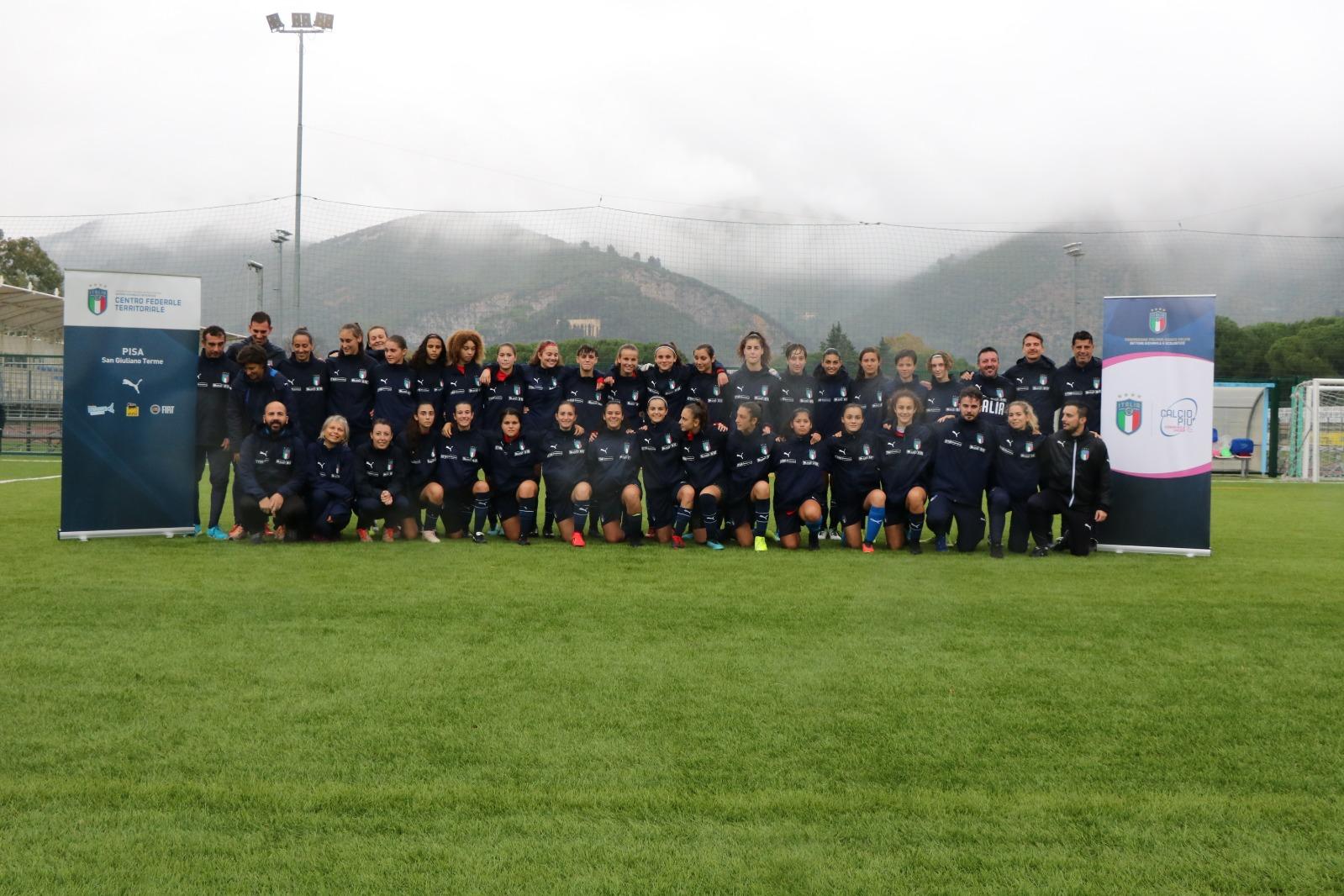 Tirrenia, concluso con entusiasmo lo stage Calcio+15 Femminile.