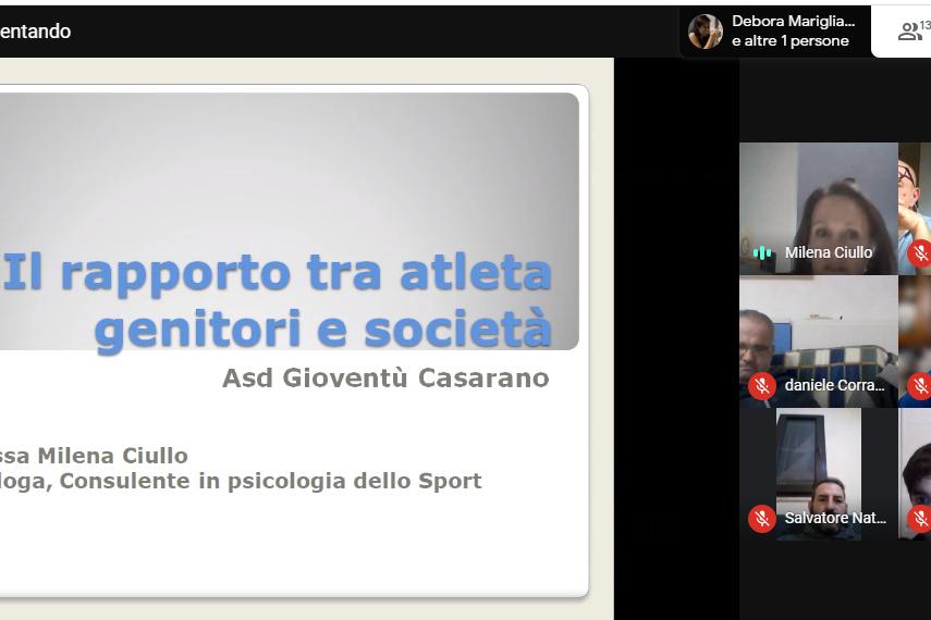 Proseguono gli incontri informativi con le Scuole di Calcio Elite del territorio. Ieri webinar con ASD Gioventù Sport Casarano