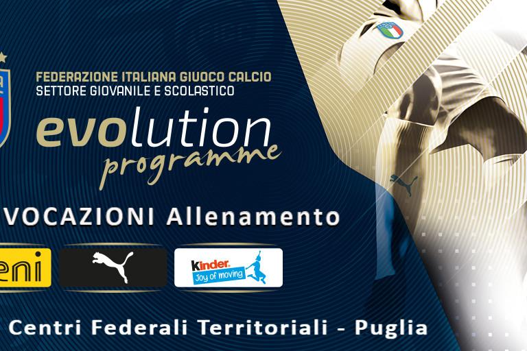 CFT Puglia: elenco convocati staff e giovani atleti per lunedì 15 febbraio 2021