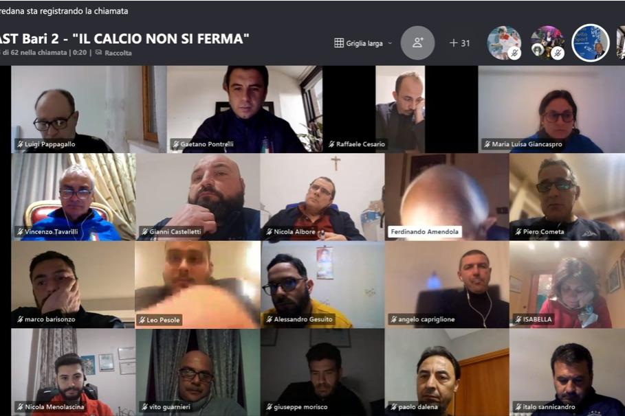 AST BARI 2, terminato il webinar: \"Il calcio non si ferma\"