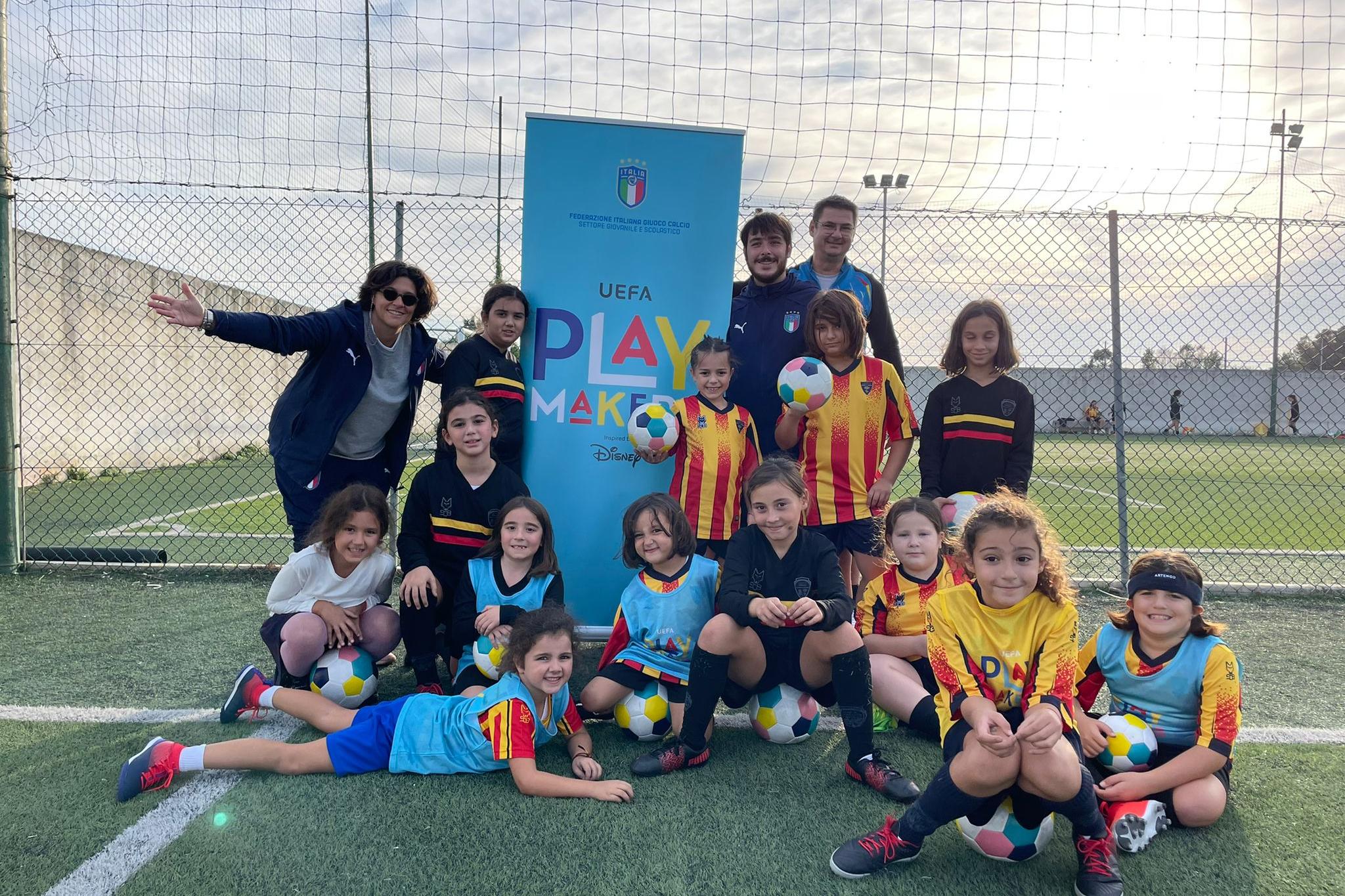 Progetto Playmakers, UEFA-Disney: proseguono gli incontri dedicati al calcio femminile con le società Pink Bari e Lecce Women Soccer