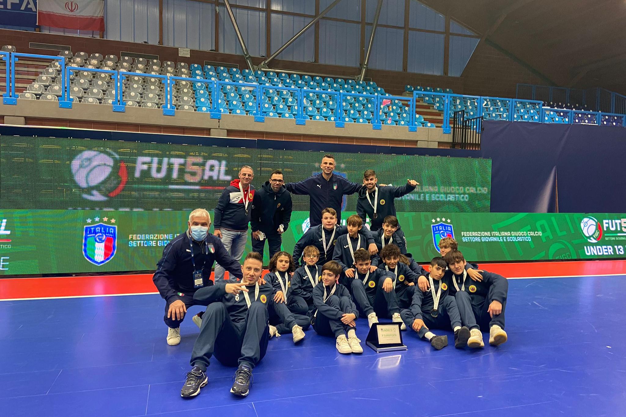 Salsomaggiore Terme, Torneo Under 13 Futsal Élite 2021: Itria Cisternino si classifica terza nella fase finale nazionale