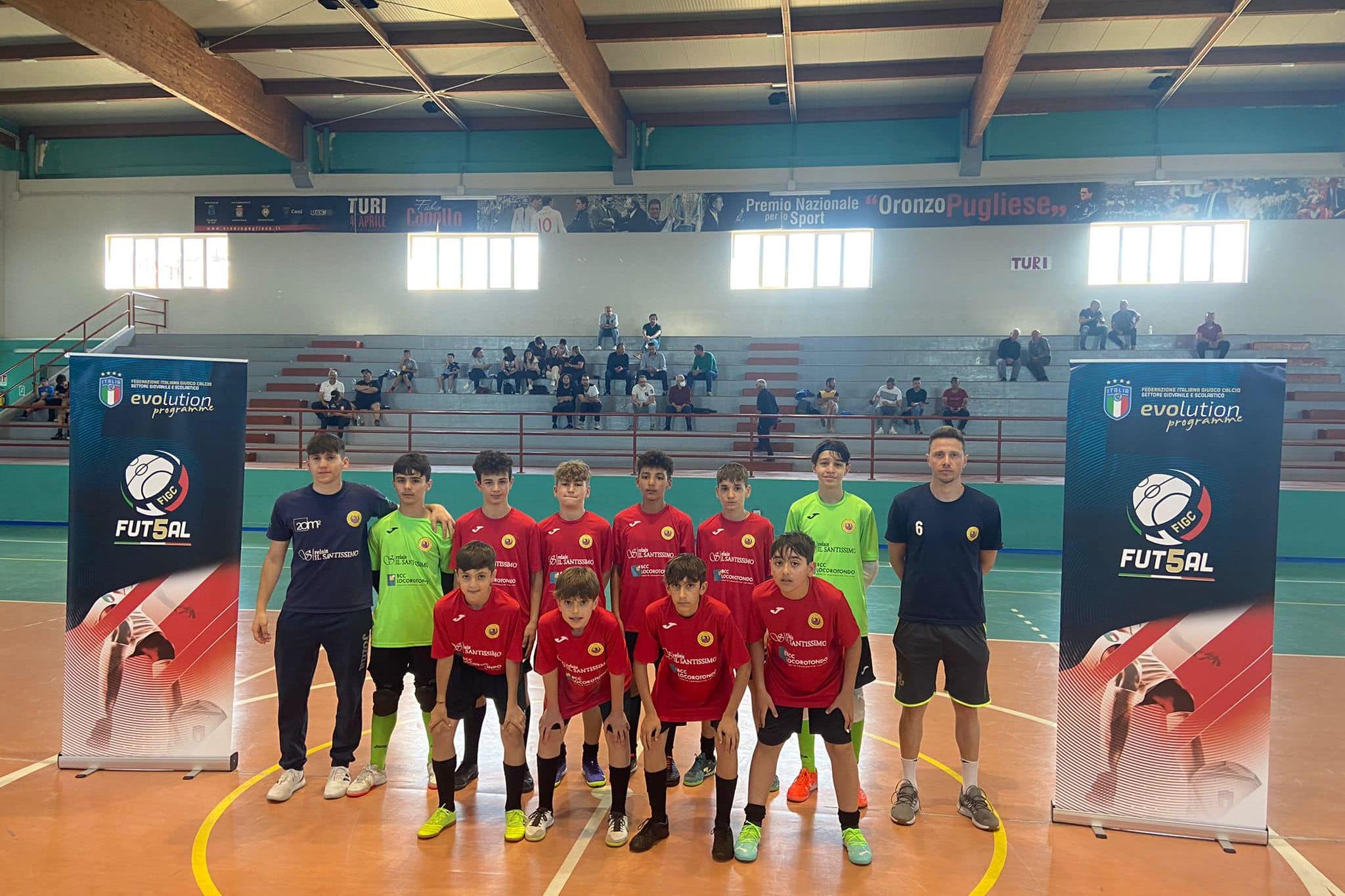 Turi, Torneo Futsal U13 Elite: ASD Itria Football Club accede alla seconda fase interregionale