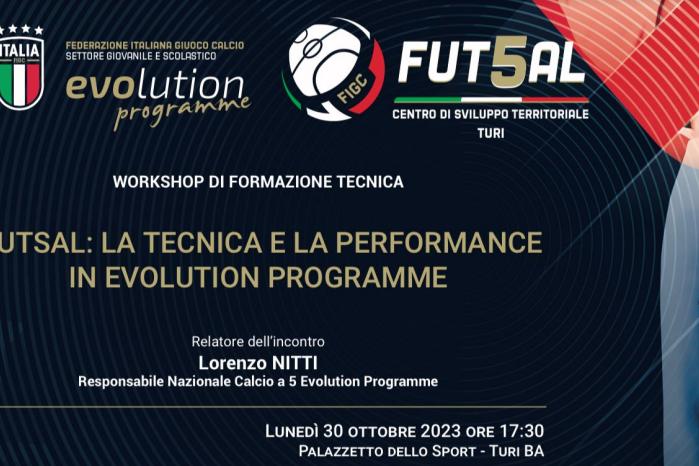 WORKSHOP DI FORMAZIONE TECNICA - CALCIO A 5