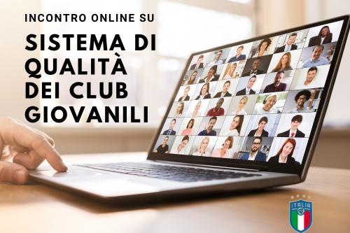 Incontro online sul \"Sistema di qualità dei club giovanili\"