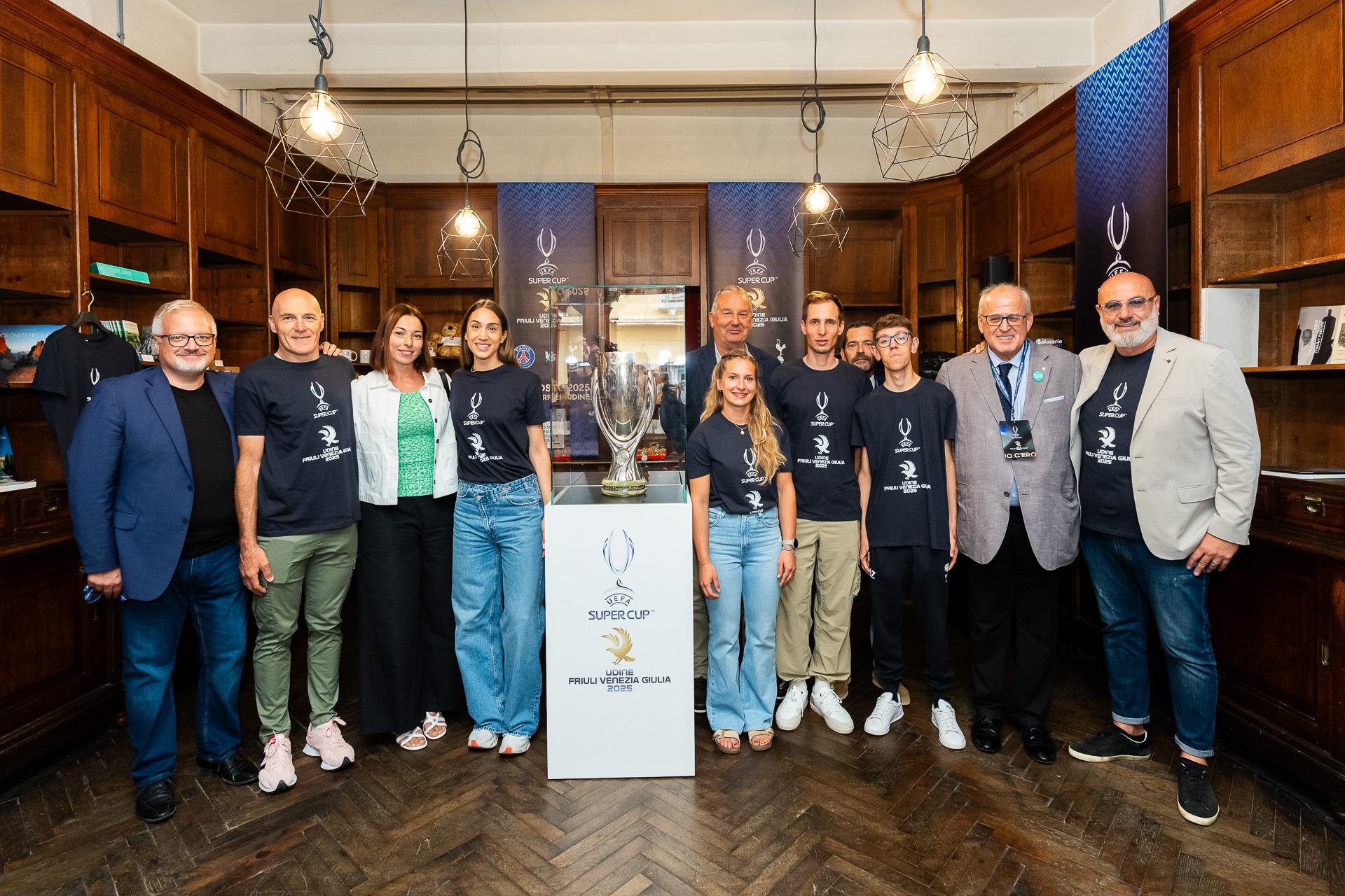 UEFA Super Cup, a Gorizia la prima tappa della 'Trophy Experience': fino a giovedì esposti i trofei di Champions, Europa League e Supercoppa, poi tocca a Trieste