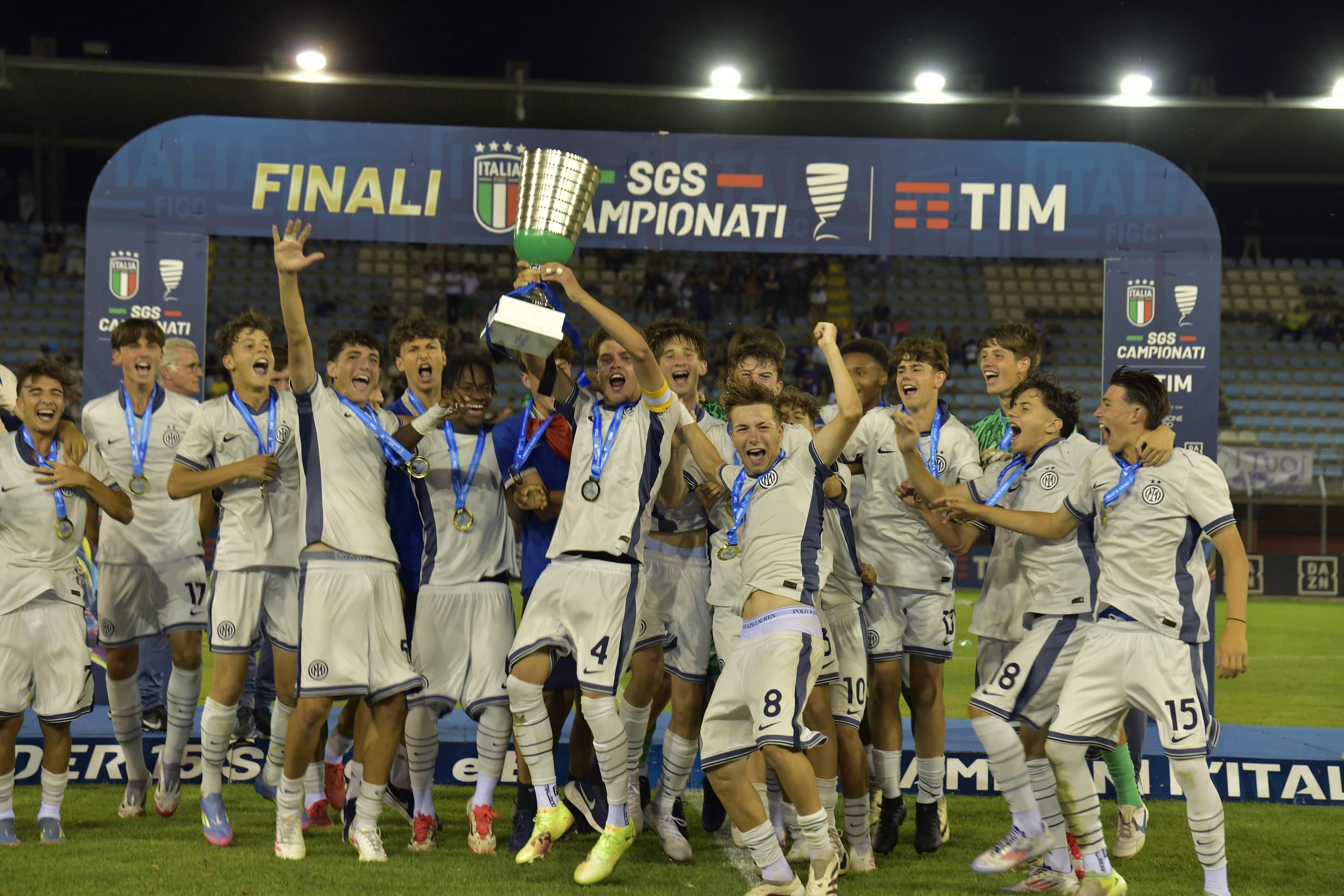 Under 15 Serie A e B, Inter campione d’Italia: 2-1 alla Fiorentina a Rieti. Fautario: \"Giusto premio per i ragazzi\"