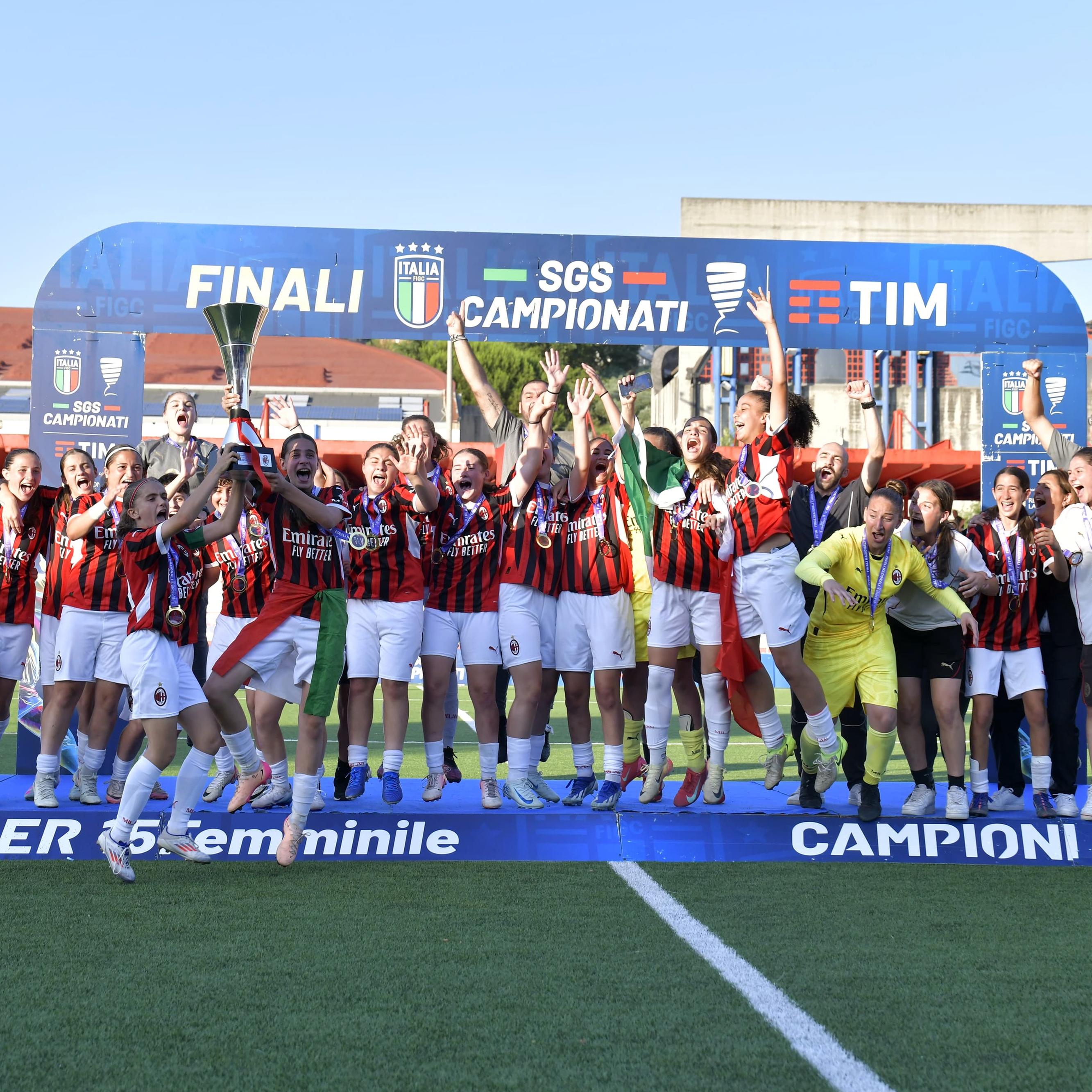 Under 15 Femminile, Milan campione d’Italia: 2-1 alla Juventus ad Anagni. Sacchi: \"Le ragazze sono state eccezionali\"