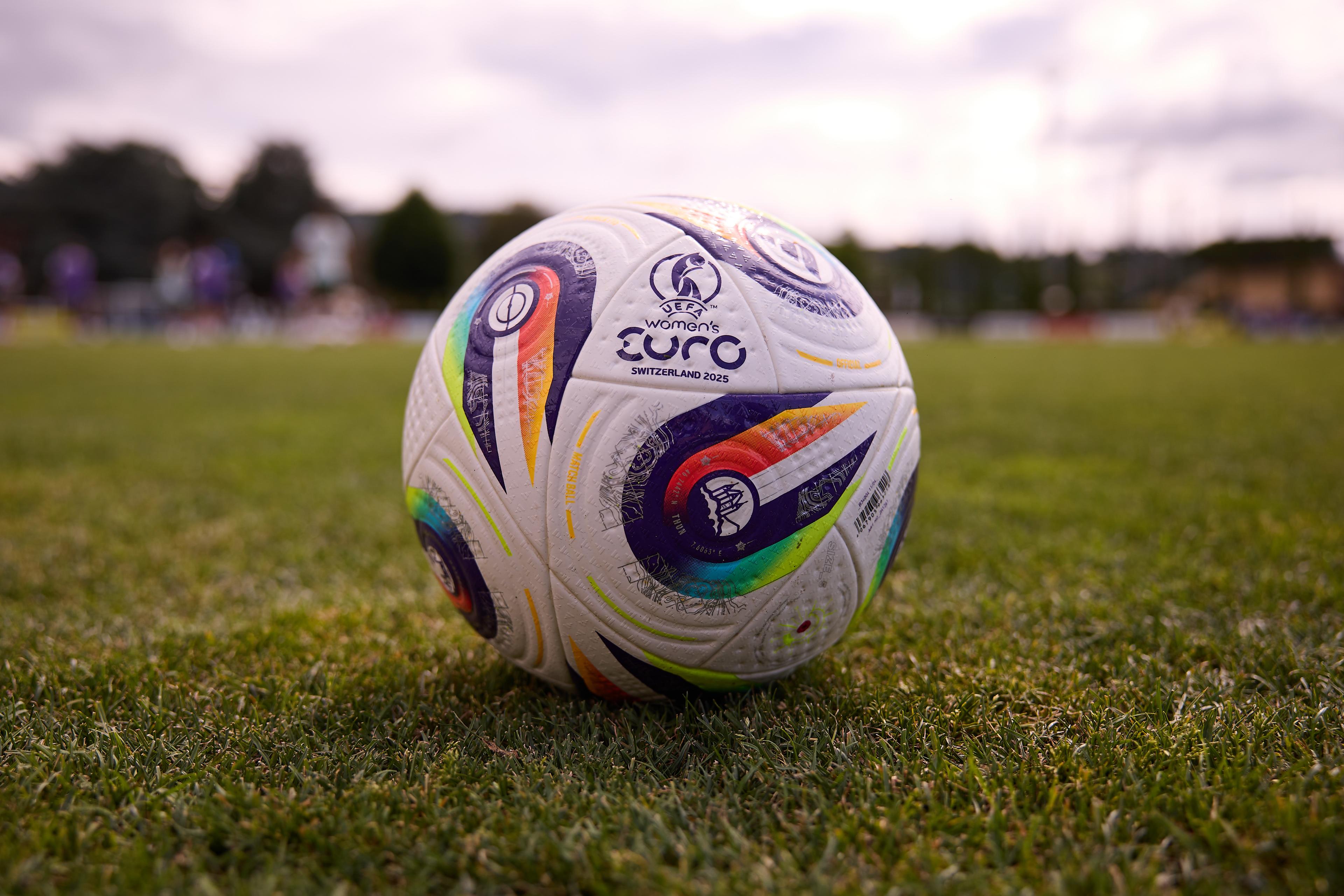 FLORENCE, ITALY - JUNE 17: Adidas Official Match Ball during Italy Women Training Session at Centro Tecnico Federale di Coverciano on June 17, 2025 in Florence, Italy. (Emmanuele Ciancaglini - FIGC/FIGC via Getty Images) (Photo by FIGC/FIGC via Getty Images)