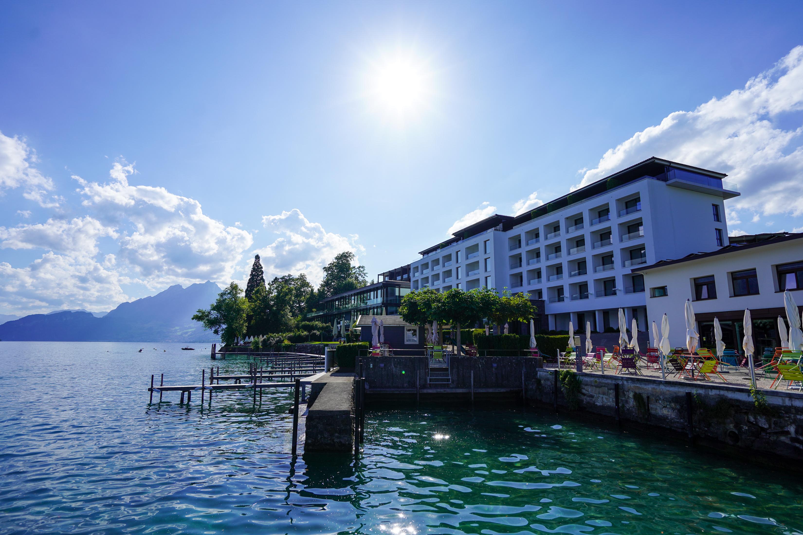 LUCERNE, SWITZERLAND - JUNE 27: General view of the accomodation facilities outside on June 27, 2025 in Lucerne, Switzerland.  (Photo by Daniela Porcelli - FIGC/FIGC via Getty Images)