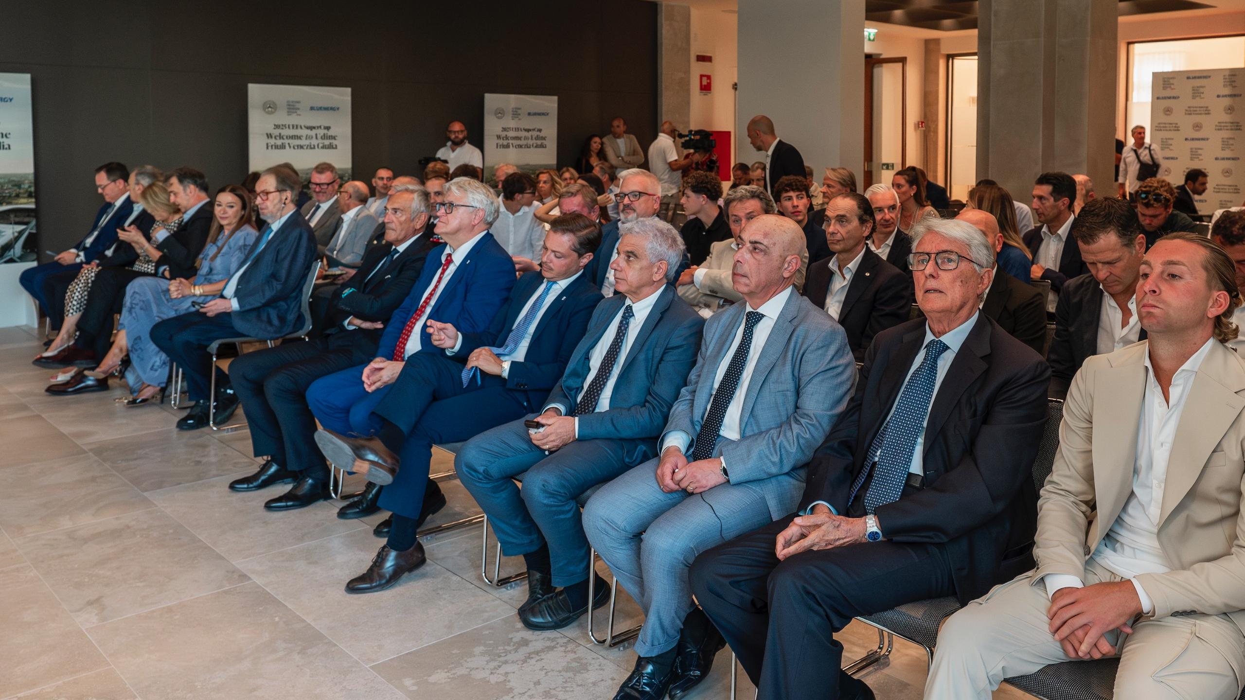 Welcome event for the UEFA Super Cup in Udine. Gravina: \"A model of collaboration to promote football at all levels\"