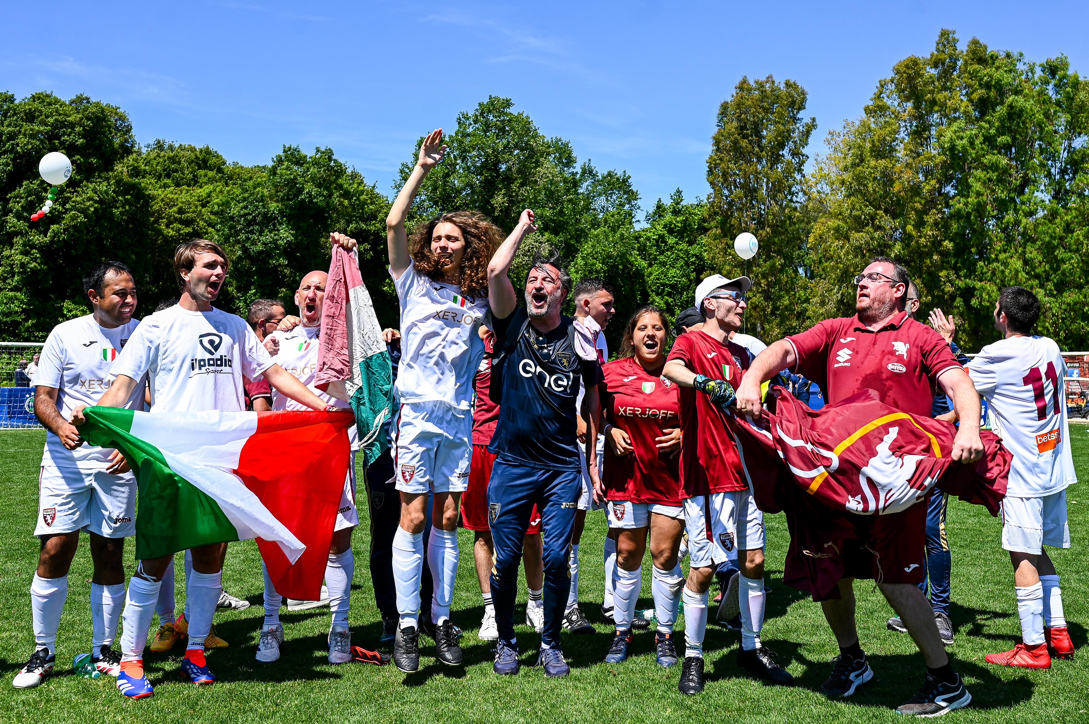 TIRRENIA, ITALY - MAY 25: Scenes from the level 1 final match between Torino FD and Borgo Solestà during the DCPS Finals: Day Two at Centro di Preparazione Olimpica on May 25, 2025 in Tirrenia, Italy. (Photo by FIGC/FIGC via Getty Images)
