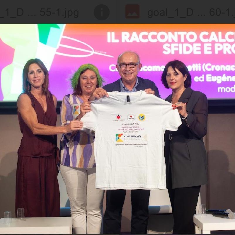Pisa, il 'Goal! Festival' chiude con il Premio 'Costruiamo Gentilezza nello Sport': riconoscimento a Marco Macchia