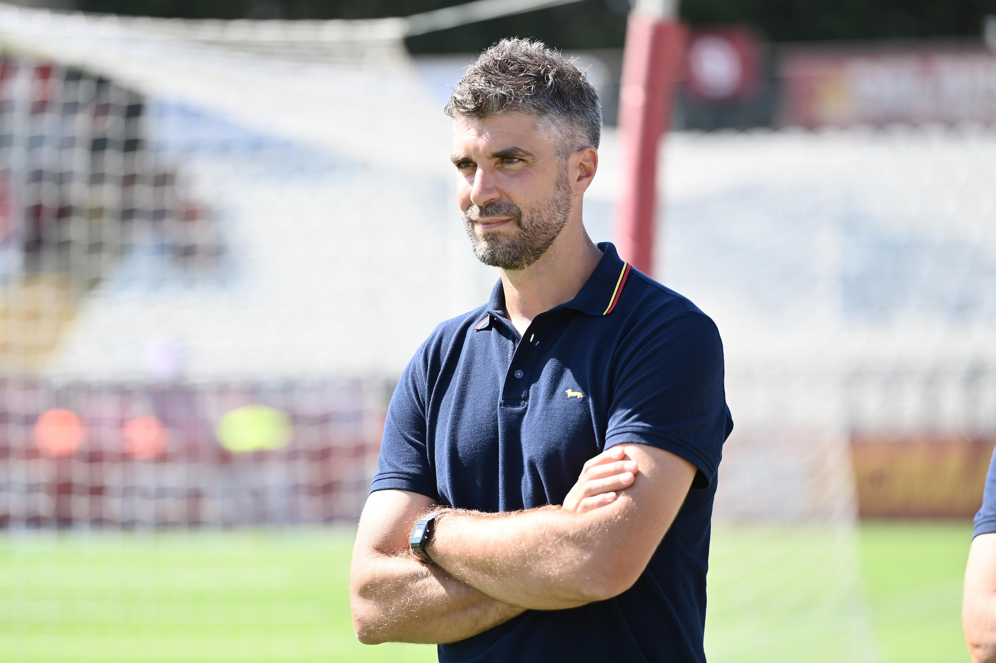 Luca Rossettini Coach (Roma Women) ; September 6; 2025 - Football : Italian Women Cup 2025 2026 Femminile ; 2°Day; match between Roma Women 1-0 Milan Women at Tre Fontane Stadium ; Roma, Italy; ;( photo by aicfoto)(ITALY) [0855]