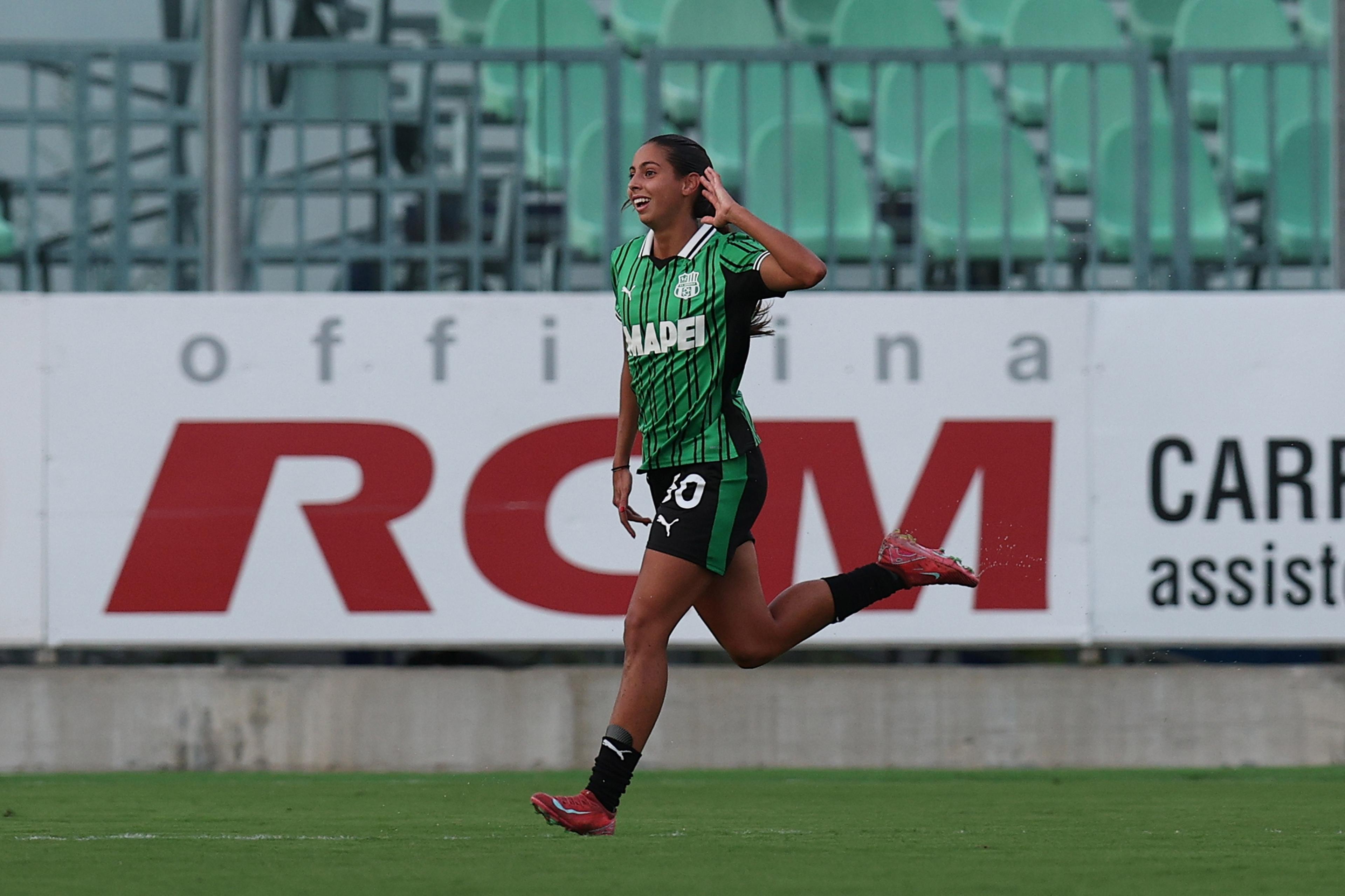Manuela Perselli (Sassuolo Women) ; September 7; 2025 - Football : Italian Women Cup 2025 2026 Femminile ; 2°Day ; match between Sassuolo Women 1-1 Ternana Women at Enzo Ricci Stadium ; Sassuolo, Italy; ;( photo by aicfoto)(ITALY) [0855]