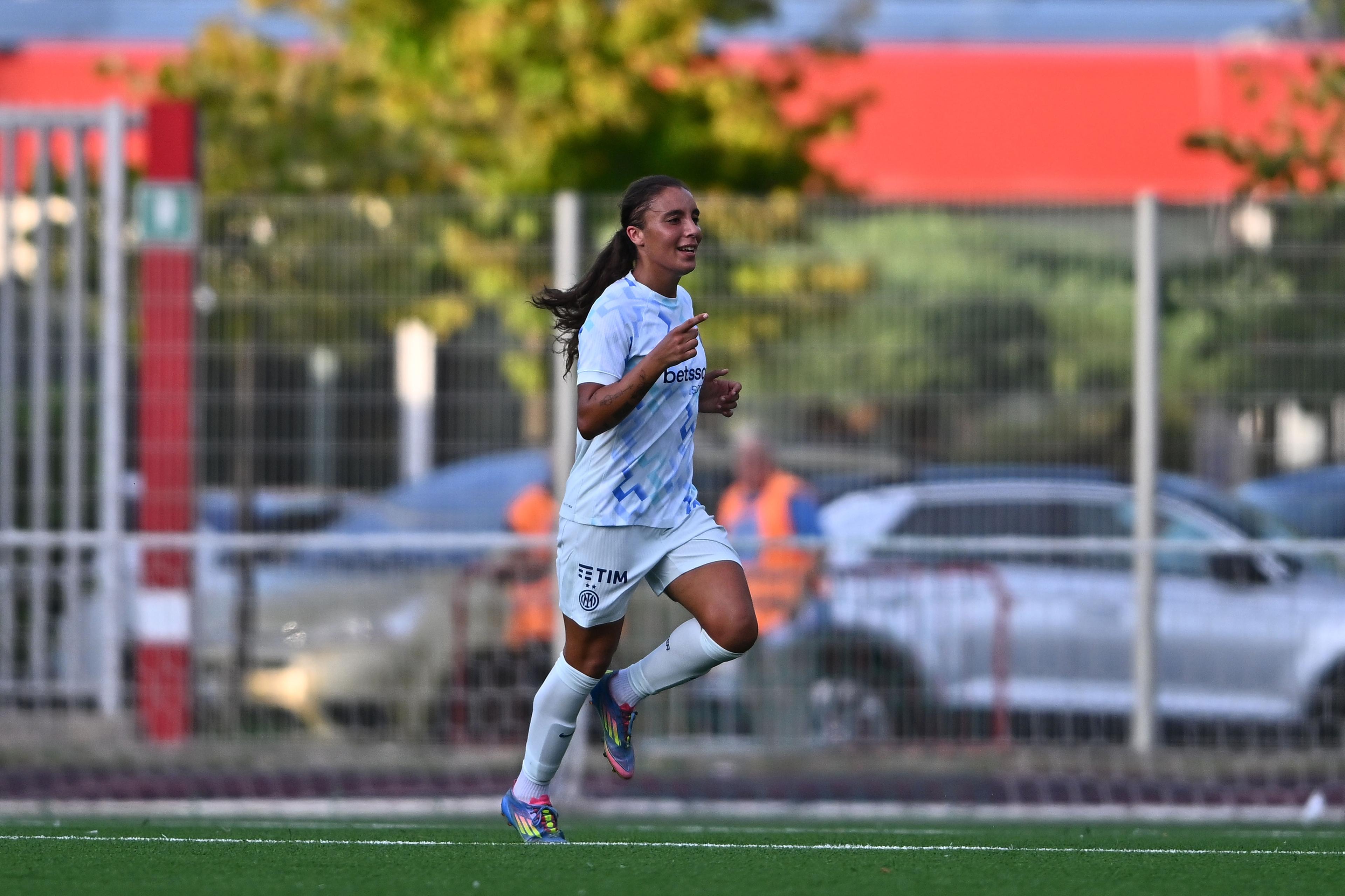 Haley Bugeja (Inter Women) ; August 22; 2025 - Football : Women Cup 2025 2026 Femminile ; 1°Day; match between Genoa Women 1-2 Inter Women at Sciorba Stadium ; Genova, Italy; ;( photo by aicfoto)(ITALY) [0855]