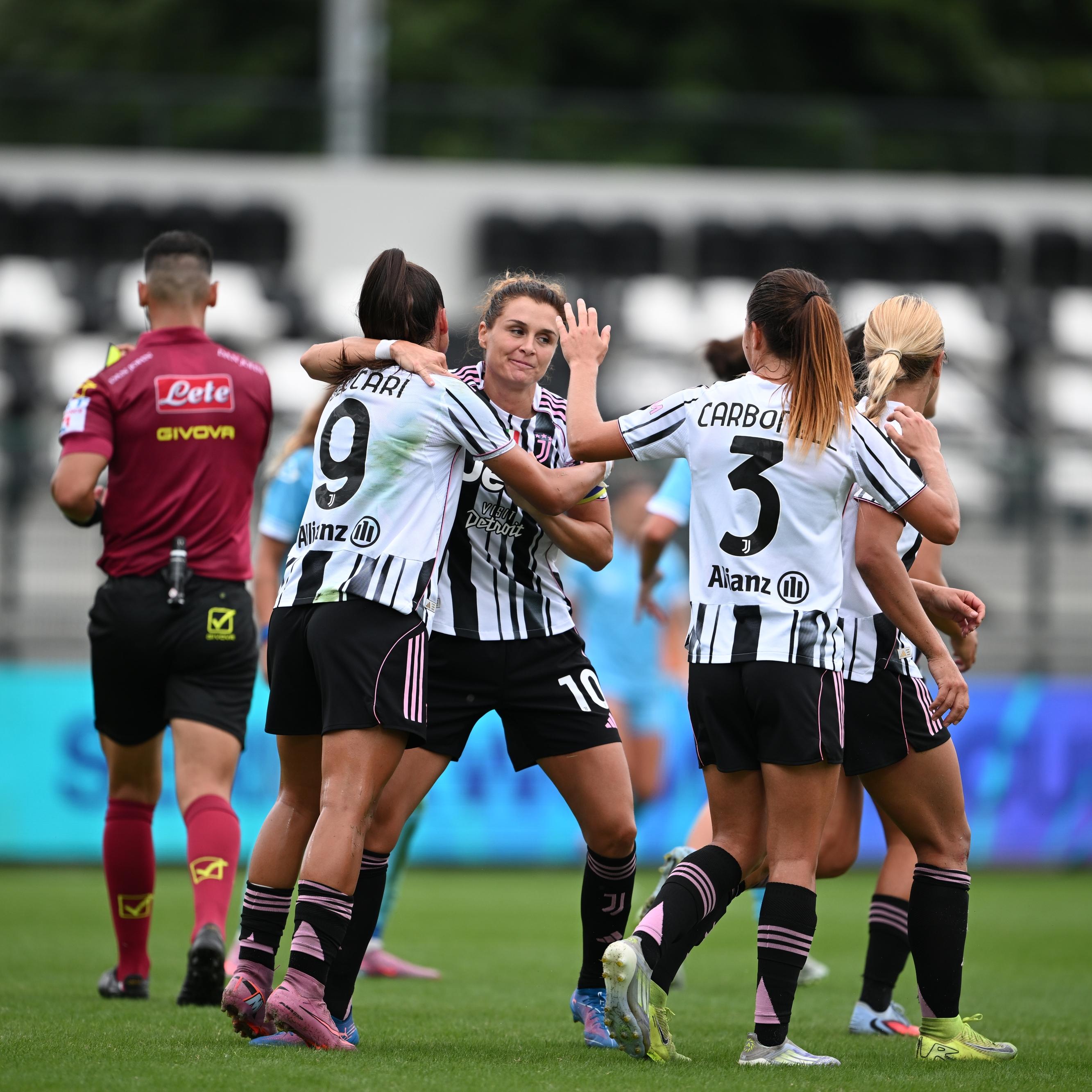 Juventus ancora in corsa per la Final Four: 4-0 al Napoli Women. En plein Lazio, che batte 3-1 il Parma