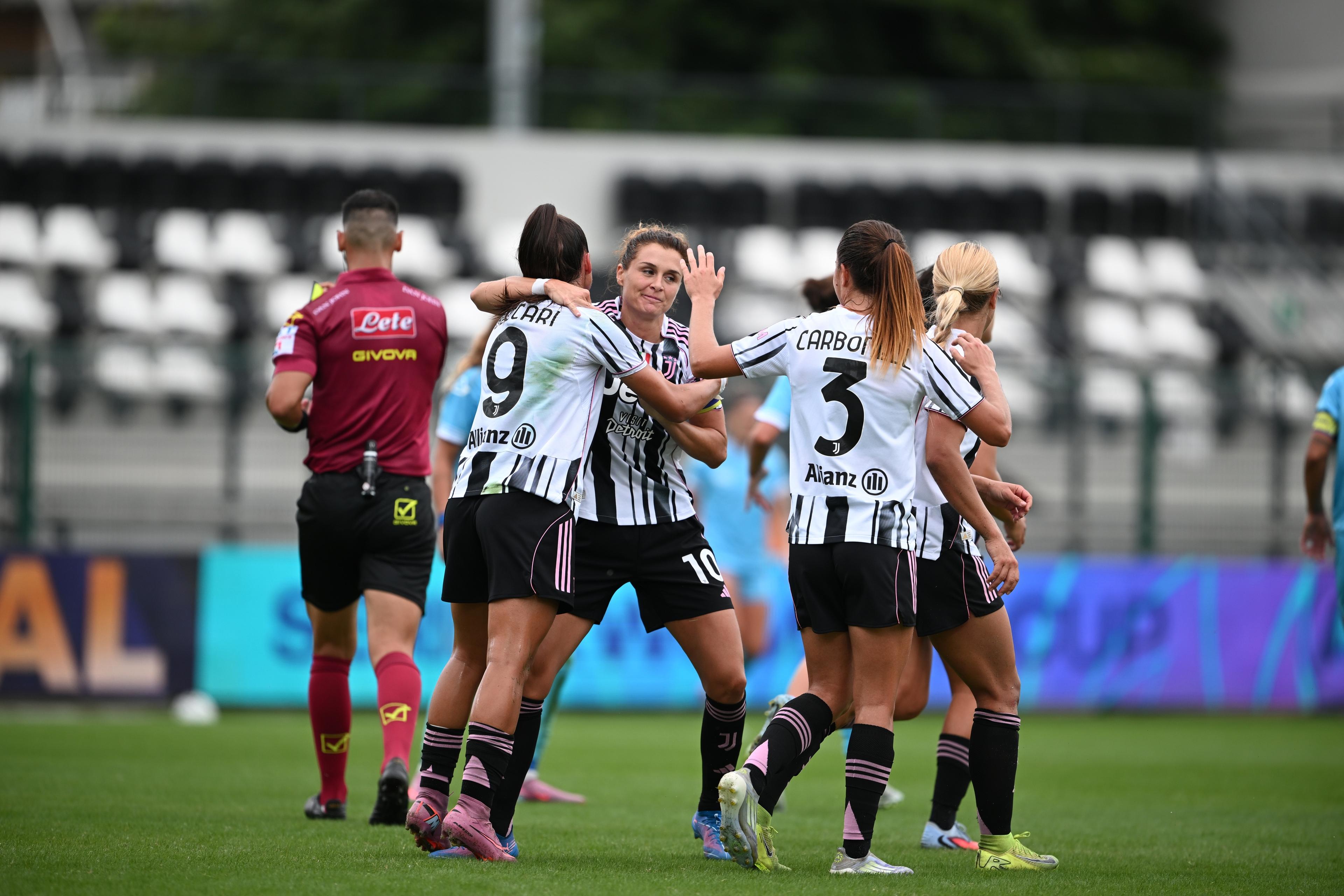Juventus ancora in corsa per la Final Four: 4-0 al Napoli Women. En plein Lazio, che batte 3-1 il Parma
