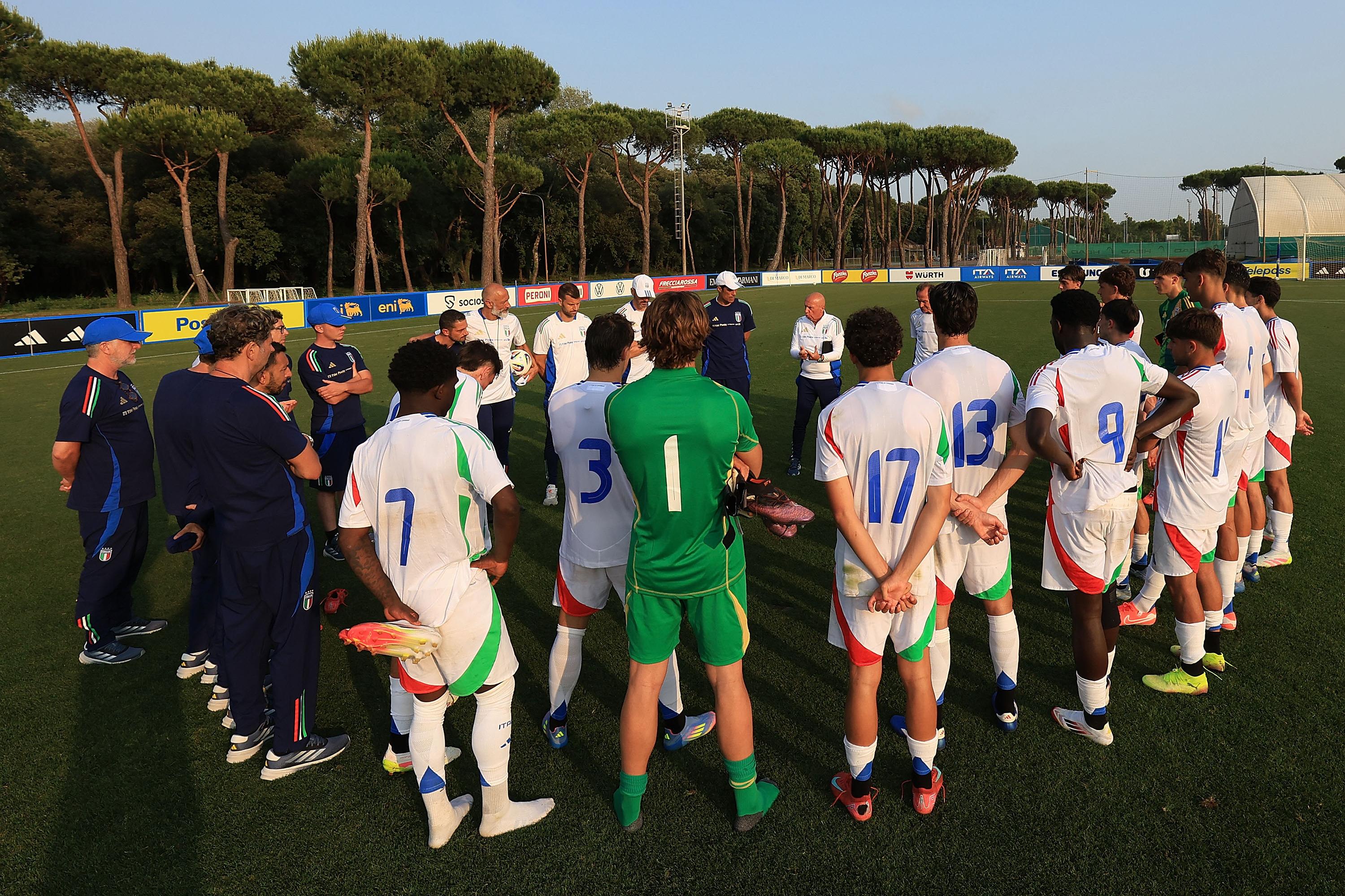 TIRRENIA, ITALY - JUNE 5: Maurizio Viscidi of FIGC during the Friendly Match betewwen Italy U21 and Italy U20 on June 5, 2025 in Tirrenia, Italy. (Photo by Gabriele Maltinti - FIGC/FIGC via Getty Images) *** Local Caption *** Maurizio Viscidi