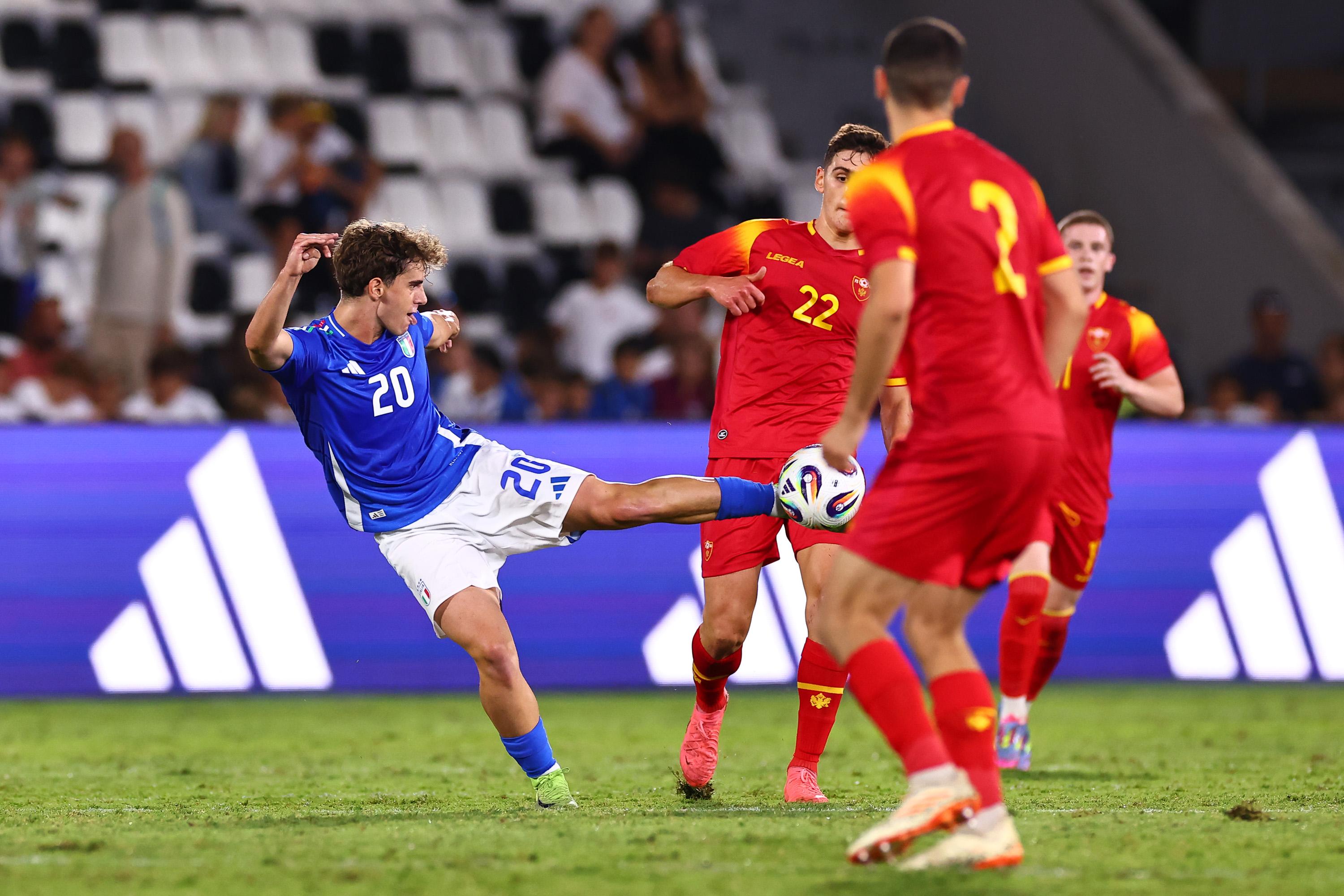 LA SPEZIA, ITALY - SEPTEMBER 05: Matteo Dagasso of Italy U21 during the UEFA Euro U21 Qualification match between Italy and Montenegro on September 05, 2025 in La Spezia, Italy. (Photo by Luca Bizzarri - FIGC/FIGC via Getty Images)