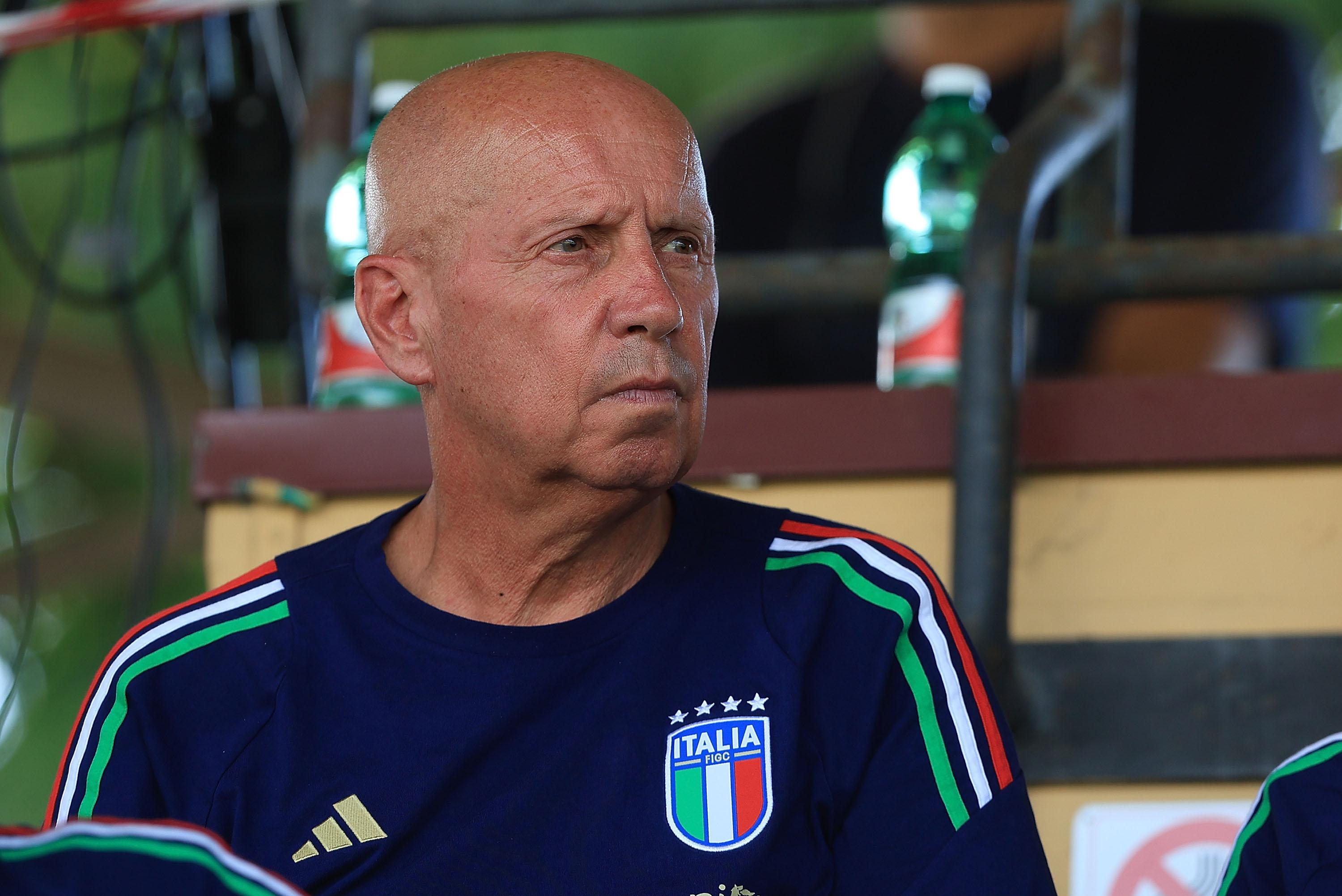 FLORENCE, ITALY - AUGUST 12: Maurizio Viscidi of FIGC looks on during the frendly match between Italy U17 and Albania U17 at Centro Tecnico Federale di Coverciano on August 12, 2025 in Florence, Italy. (Photo by Gabriele Maltinti - FIGC/FIGC via Getty Images) *** Local Caption *** Maurizio Viscidi