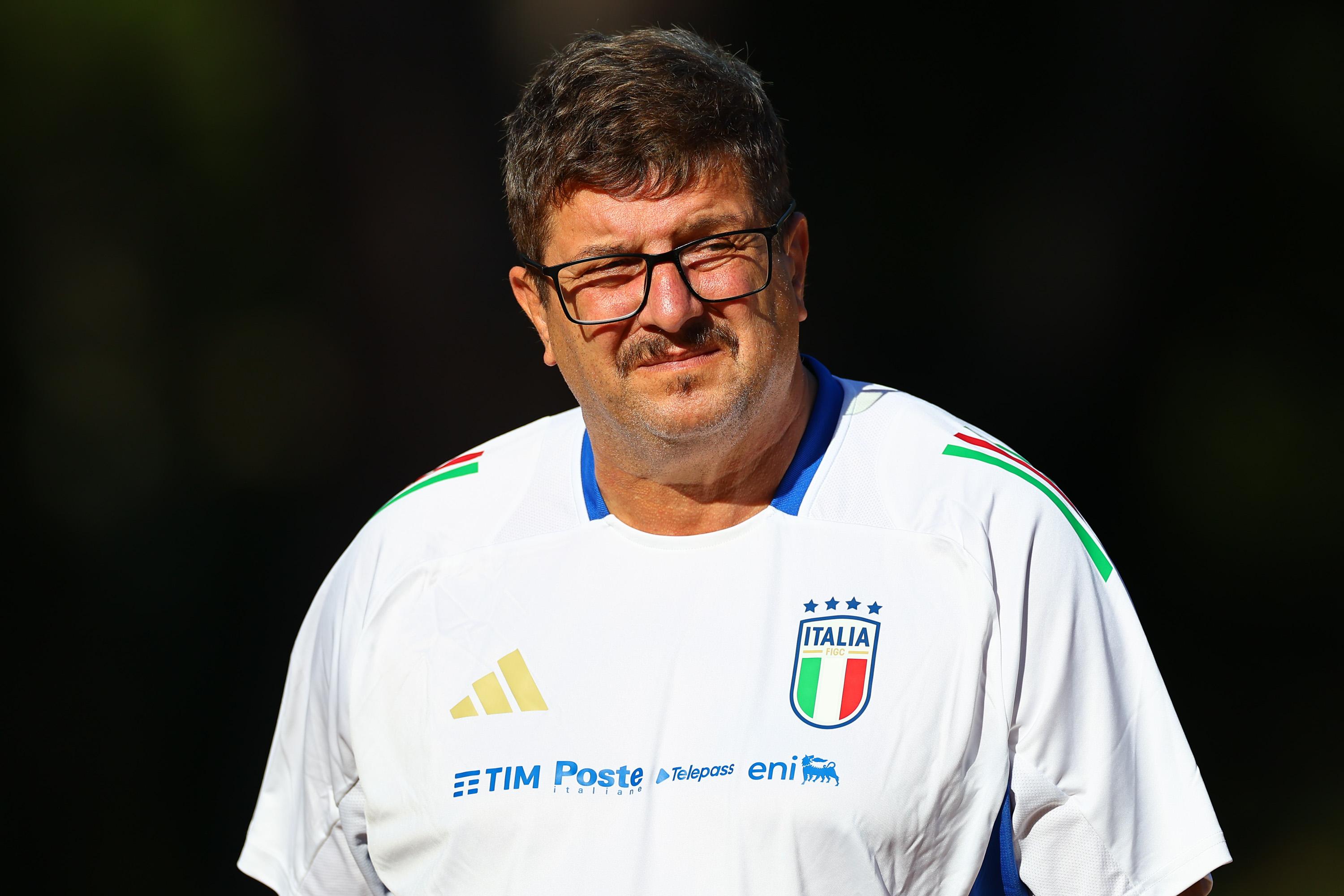 TIRRENIA, ITALY - SEPTEMBER 03: Silvio Baldini head coach of Italy U21 during Training Session at Centro di Preparazione Olimpica on September 03, 2025 in Tirrenia, Italy. (Photo by Luca Bizzarri - FIGC/FIGC via Getty Images)