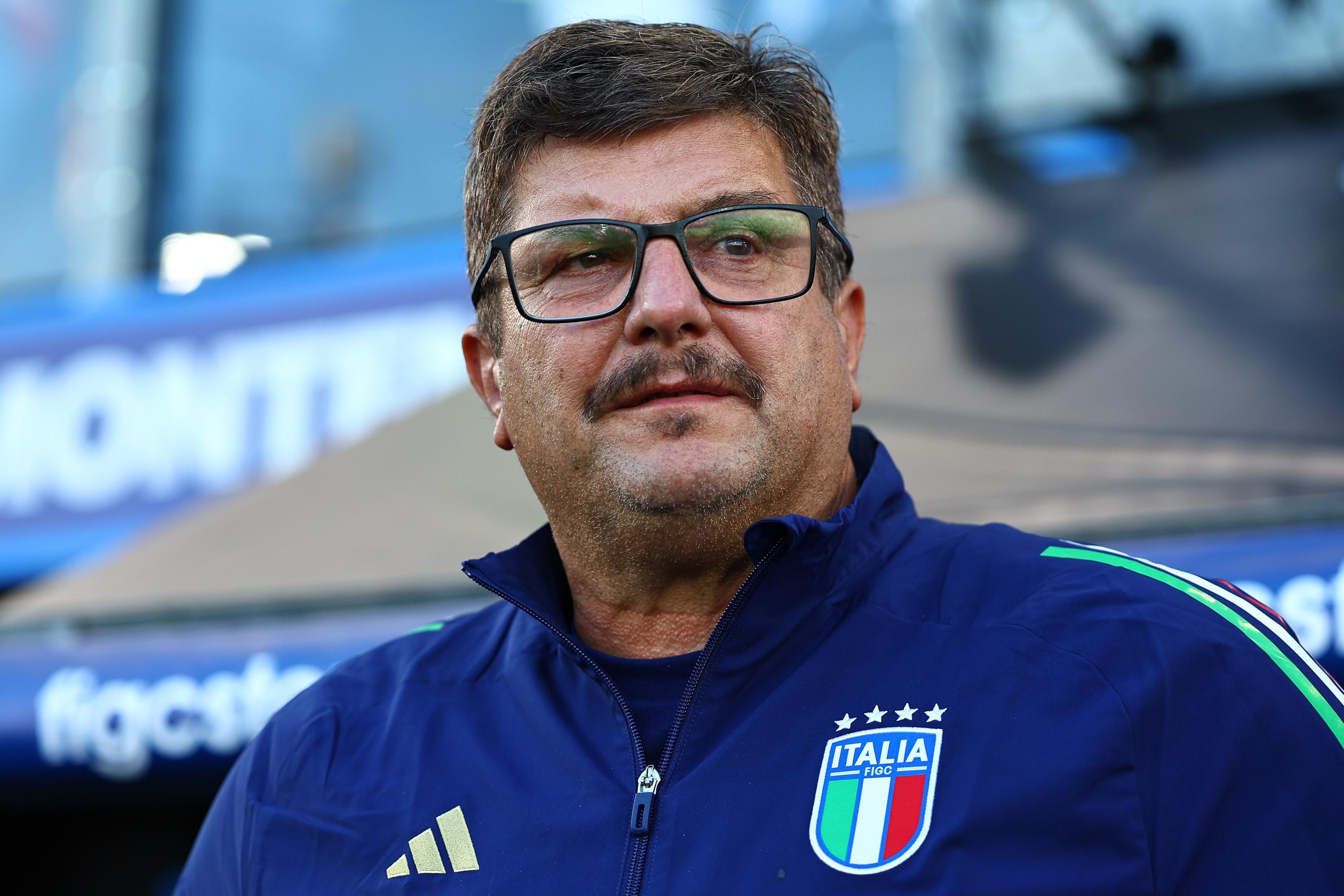 LA SPEZIA, ITALY - SEPTEMBER 05: Silvio Baldini head coach of Italy U21 during the UEFA Euro U21 Qualification match between Italy and Montenegro on September 05, 2025 in La Spezia, Italy. (Photo by Luca Bizzarri - FIGC/FIGC via Getty Images)