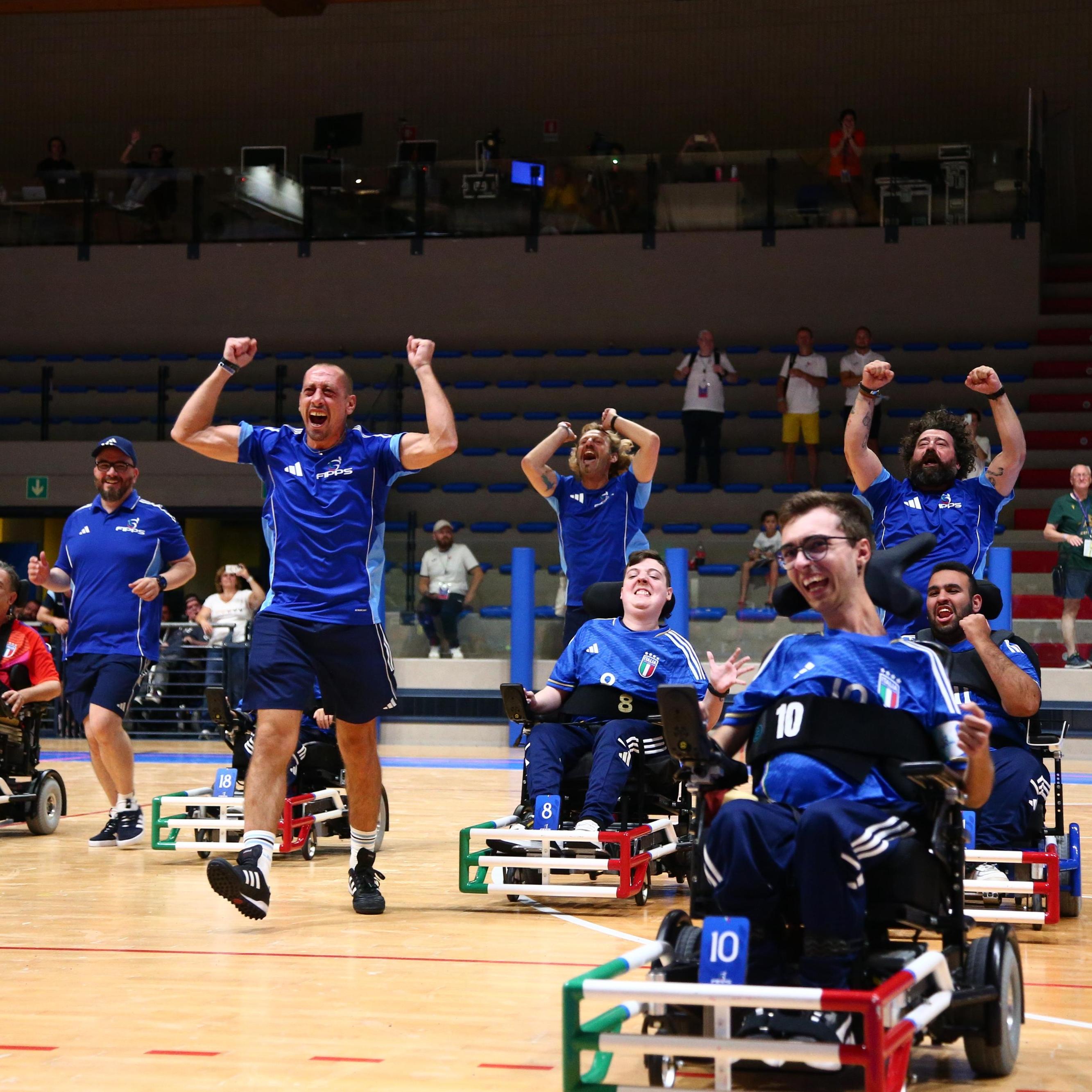 L'Italia di Powerchair Football si qualifica per le semifinali dell'Europeo e per il Mondiale 2026