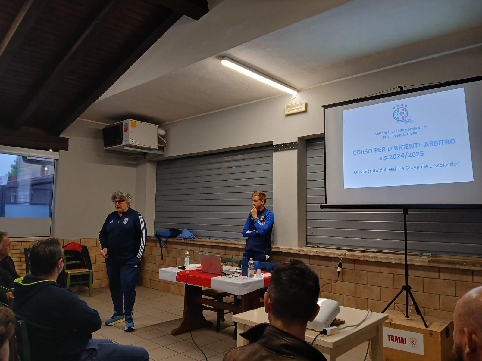 Corsi Dirigente Arbitro - ottobre 2025