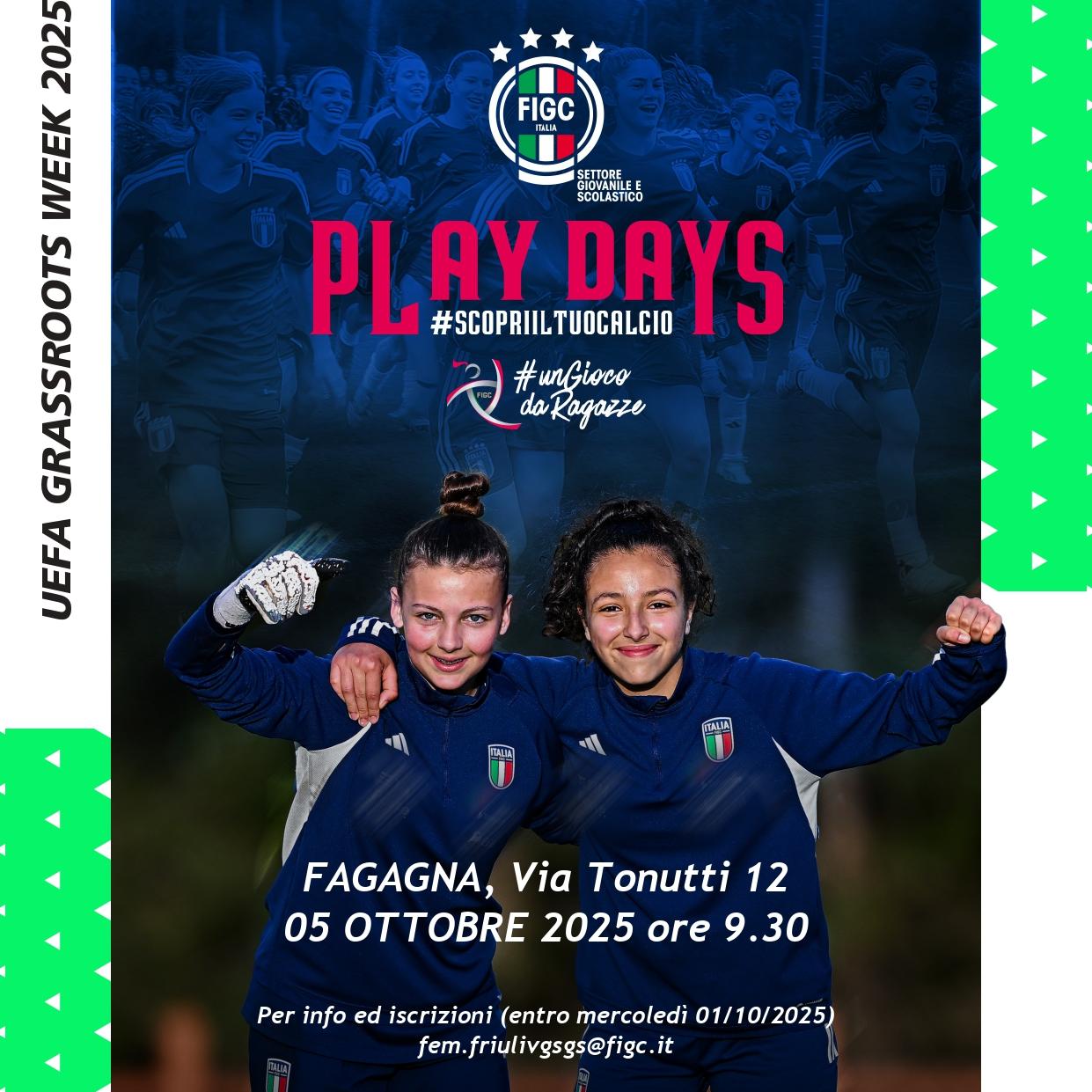 Play Days Femminili 2025 - Settimana Europea dello Sport
