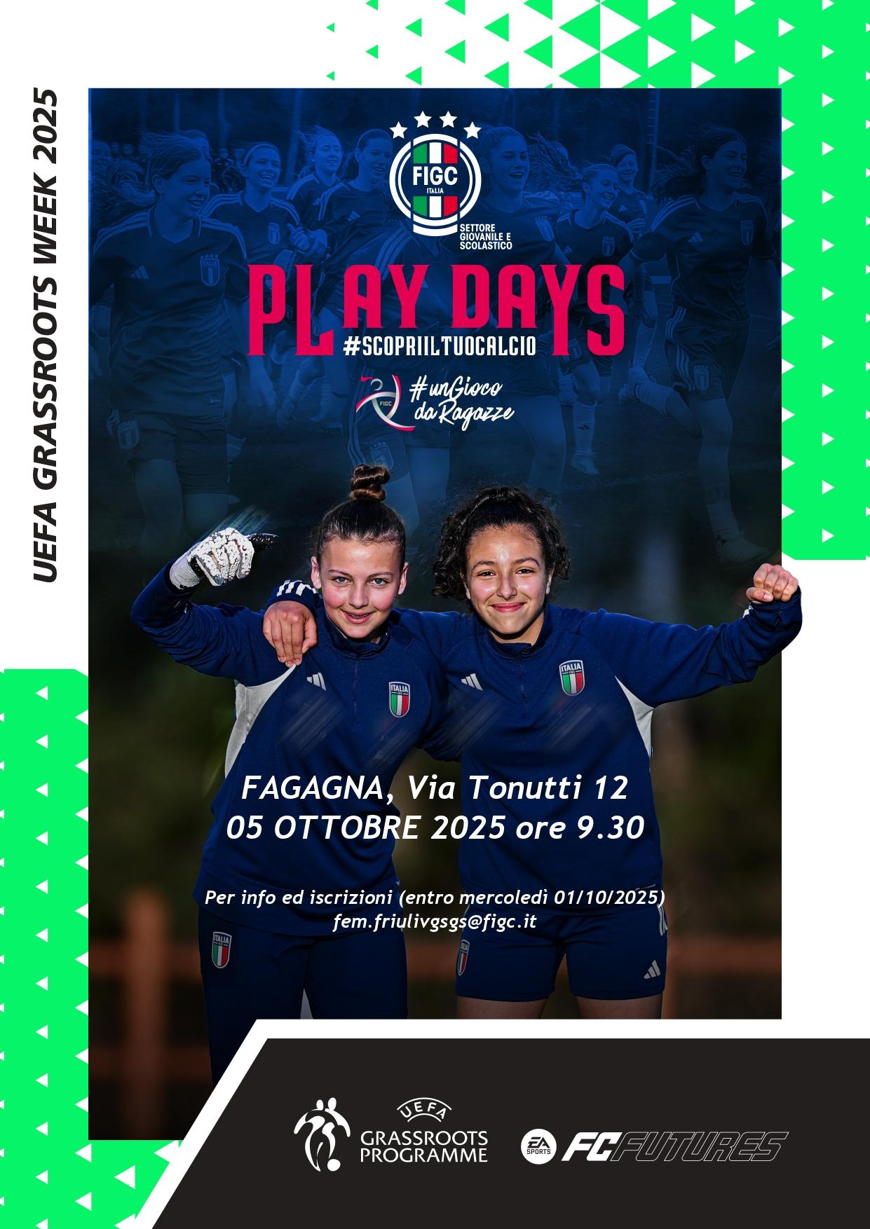 Play Days Femminili 2025 - Settimana Europea dello Sport