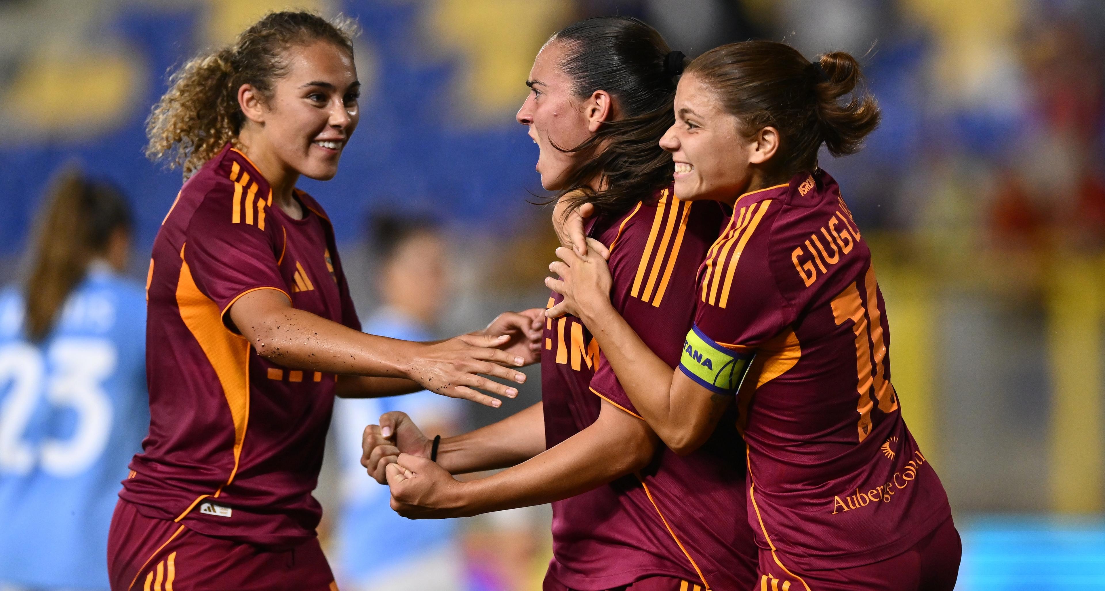 Anche il derby femminile premia la Roma: Haavi-Corelli-Viens, Lazio battuta 3-0. Mercoledì Juventus-Inter su Sky Sport Uno e NOW