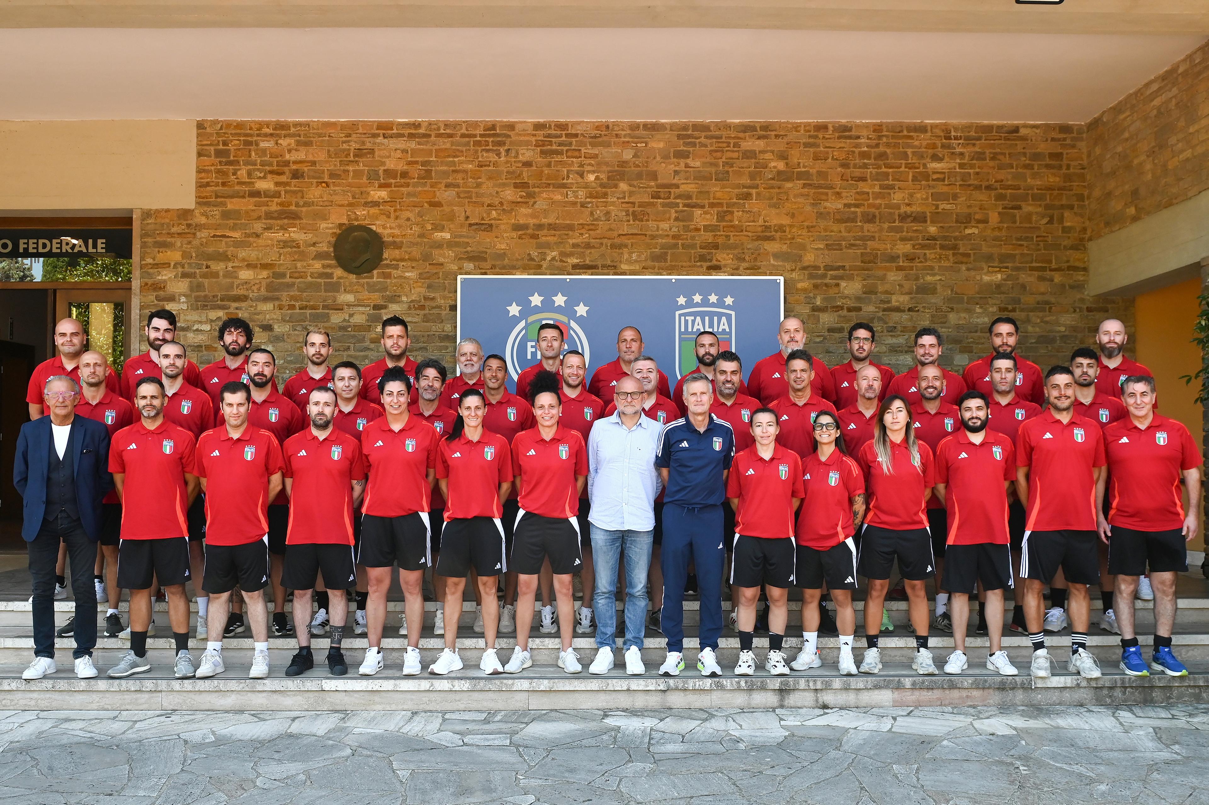 FIRENZE - Foto gruppo Futsal a Coverciano \\rAndrea Ruggeri/CGE Fotogiornalismo , CGE fotogiornalismo